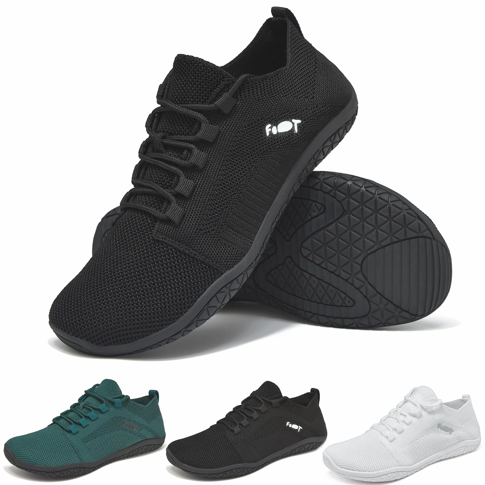 Wizshoe Scarpe Barefoot Unisex Punta Larga Scarpe Minimaliste Zero Drop Leggere Traspiranti Suola Flessibile Antiscivolo per Fitness Walking Corsa Trail 37-45 EU