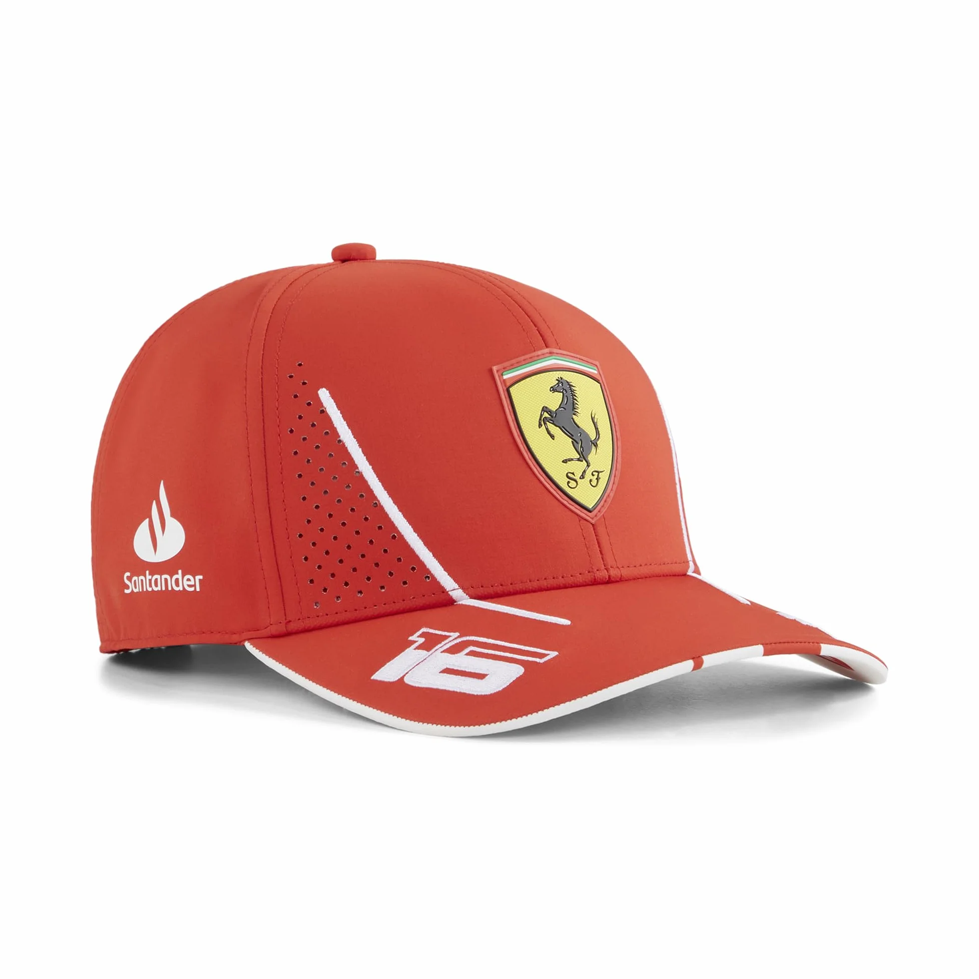 PUMA Cappellino Charles Leclerc Bambini Scuderia Ferrari 2024 Rosso Bruciato Taglia Unica
