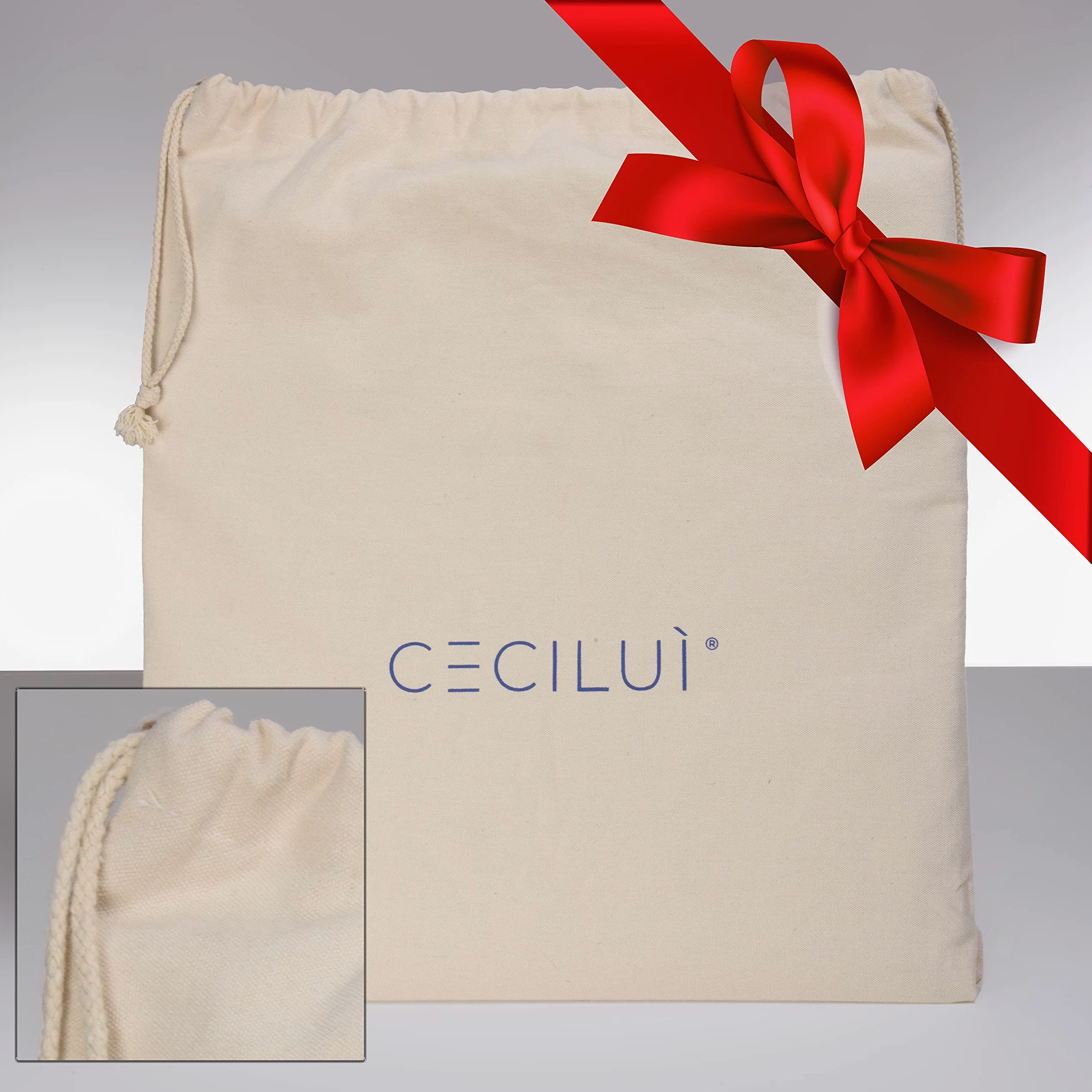 CECILUÌ Spianatoia per Impastare Acciaio Inox 2.0 Sacca di Cotone Tagliere da Cucina Professionale in Varie Dimensioni Made in Italy Pizza Piano Lavoro Accessori Pasticceria (60x50)