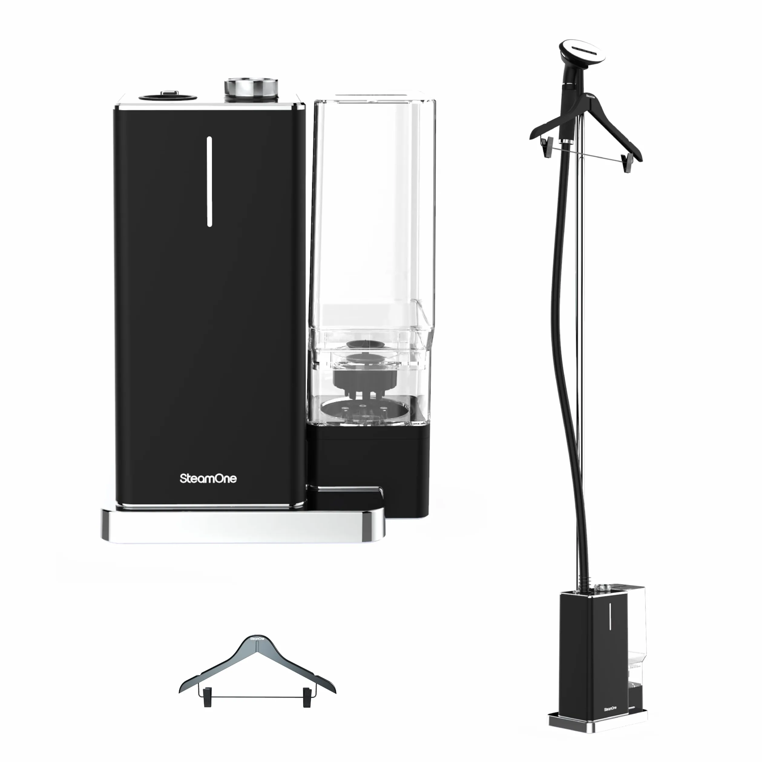 STEAMONE - Vaporizzatore verticale 2300 W 50 g/min - Ferro da stiro verticale 2 litri - Cavo da 2 m - Rimuove il 99,99% delle impurità - Pronto in 35 secondi - Compatto, potente, autonomo - EUES200BV2