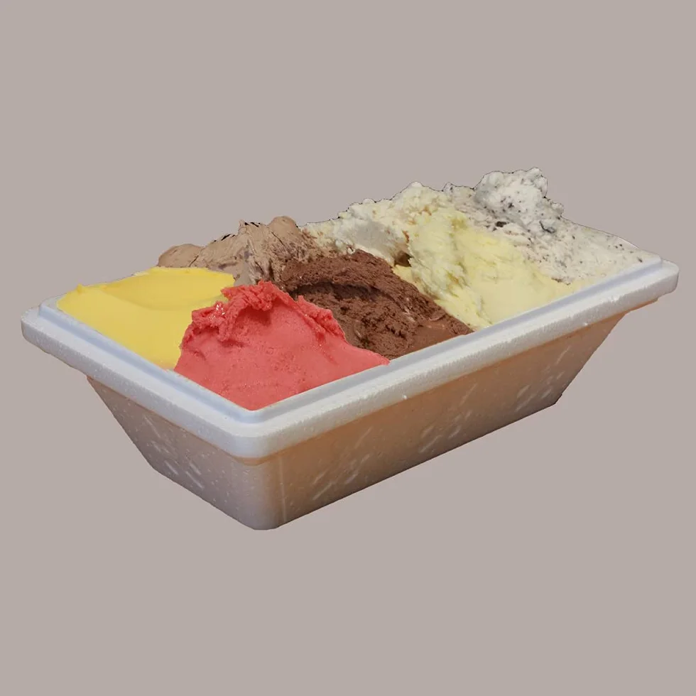 Lucgel Scatola Termica per Trasporto Gelato o Alimenti Freddi YETI MAX 1500gr / 2000cc ALCAS - 25 pezzi -