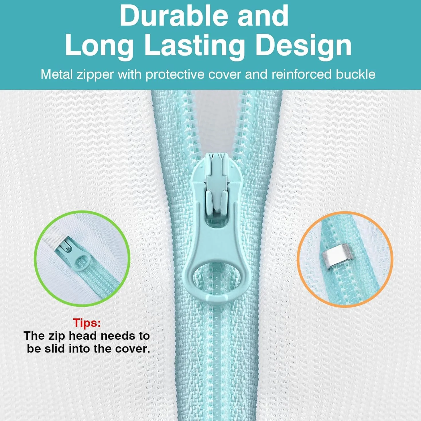 OTraki 2 Pezzi Sacchetti Lavatrice Biancheria 60x80cm Retina per Biancheria, Laundry Bag Con Cerniera Nascosta, Rete Resistente con Manico Sacchetti per Lavatrice per Camicie Vestiti per Bambini