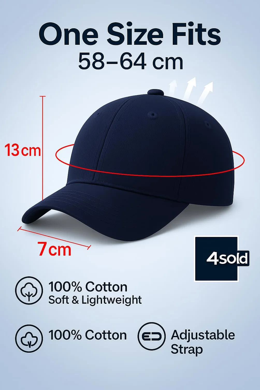 Cappellino Uomo Donna 100% Cotone Leggero Traspirante Visiera Regolabile Berretto Estivo Casual Sportivo Golf Viaggi
