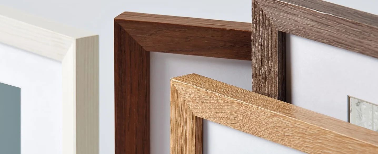 walther design Rovere Chiaro 20 x 30 cm con passe-partout, Cornice in Legno Fiorito EF030E