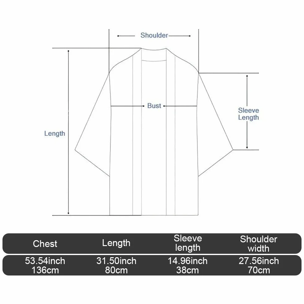 Cappotto Invernale Trapuntato Caldo in Stile Kimono Giapponese Hanten, Abiti Tradizionali Giapponesi, Capispalla Larghi
