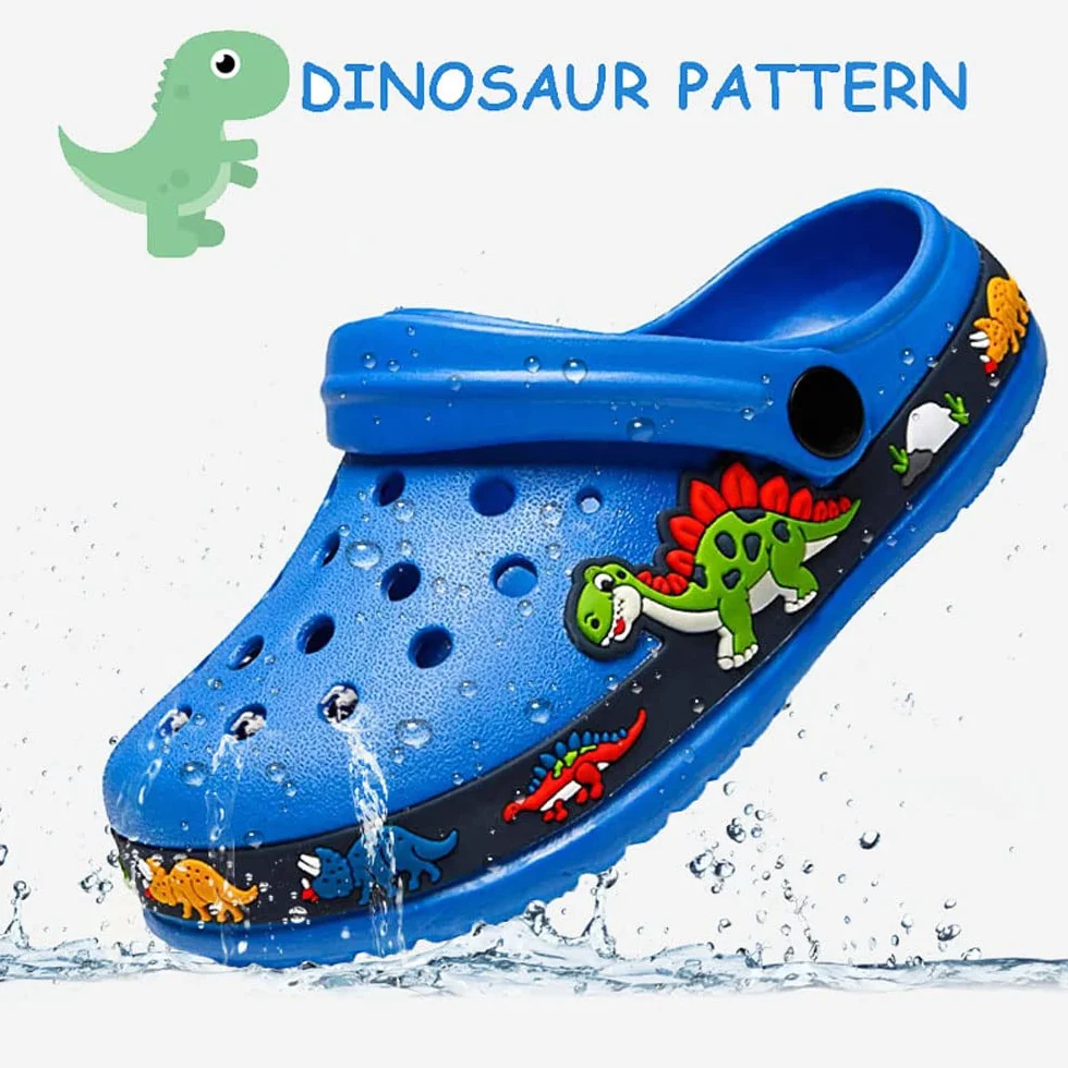 DRECAGE Zoccoli Unisex-Bambini Pantofole A Casa Scarpe delle Pantofole per Ragazzi delle Ragazze, Eva Clogs da Giardino in Gomma