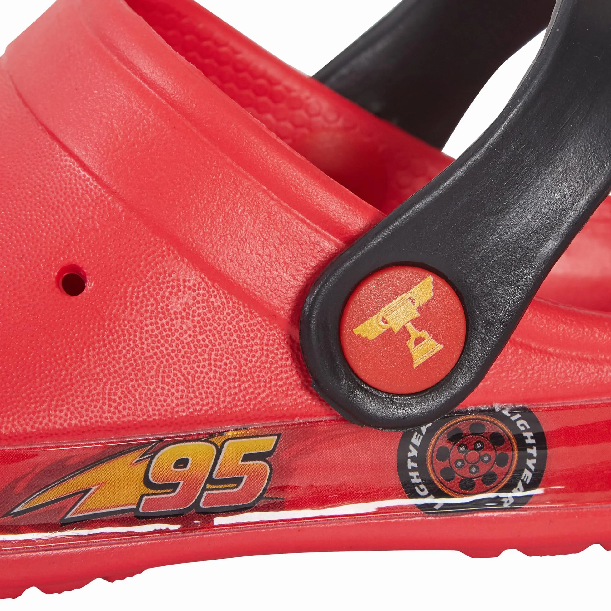 Disney Clogs Cars per Ragazzi con Charm, Sandali per Bambini, Slider Lightning McQueen con Cinghia alla Caviglia, Scarpe da Spiaggia.