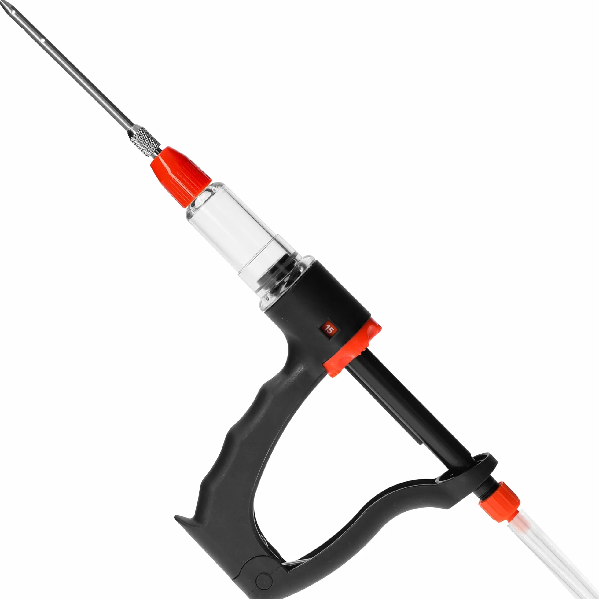 BROWIN Siringa per Carne Semiautomatica con Set di Aghi e Tubo Flessibile per Marinare Arrosto