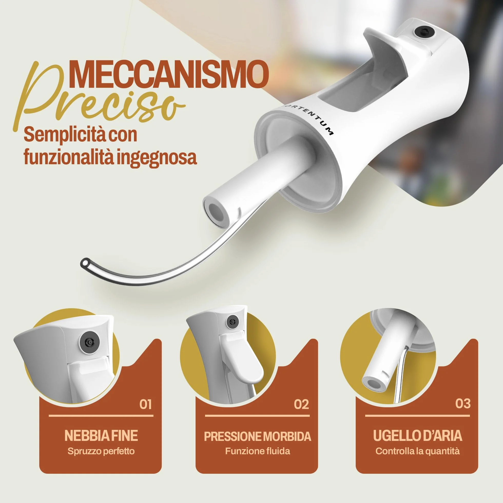 Spruzzino olio per friggitrice aria 300ml Antigoccia Oliera Vetro Dispenser