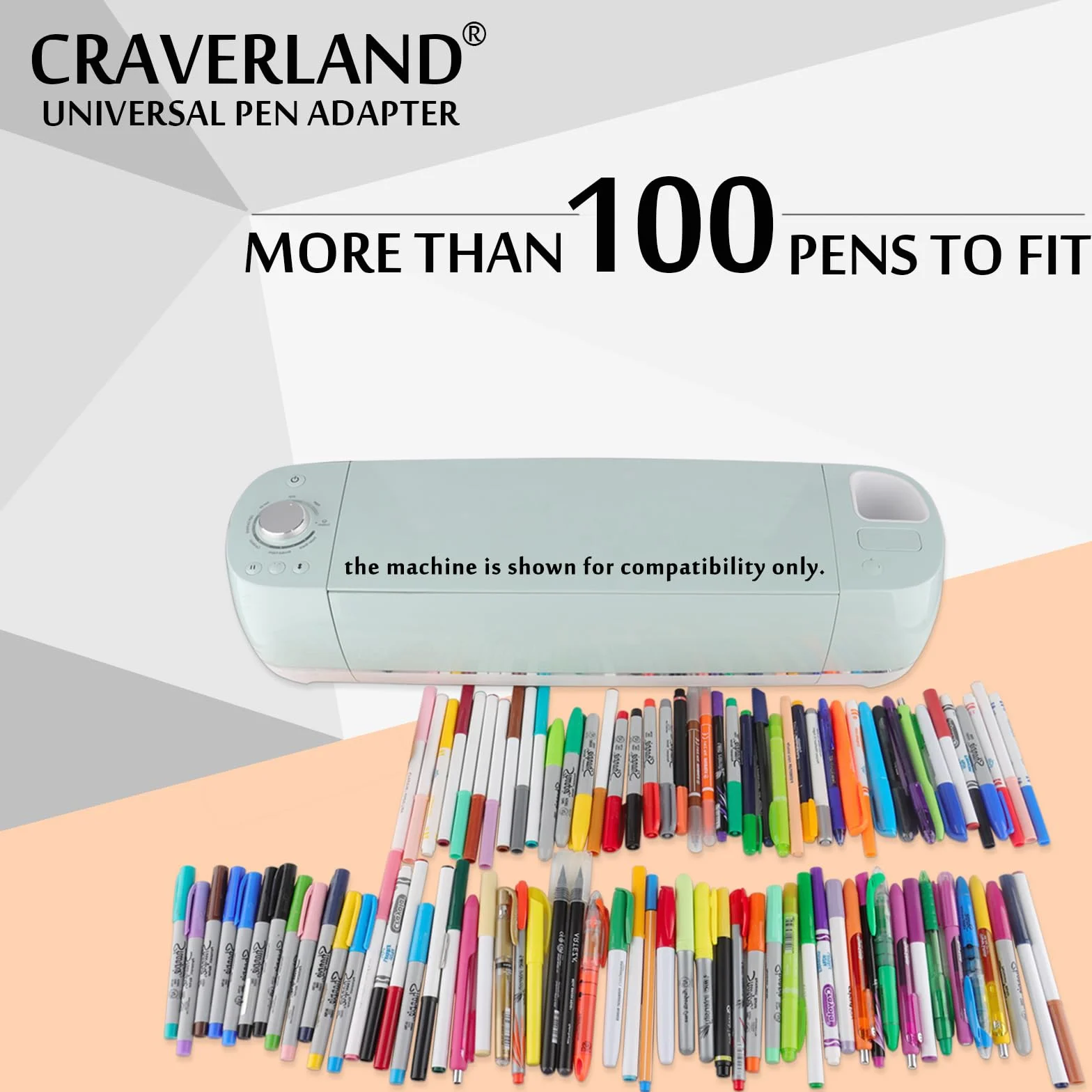 Adattatore universale per penna, compatibile con Cricut Maker 3/Maker, Explore Air 2/Air, funziona con penne Sharpie, BIC, Crayola, Sakura e altre <0,5