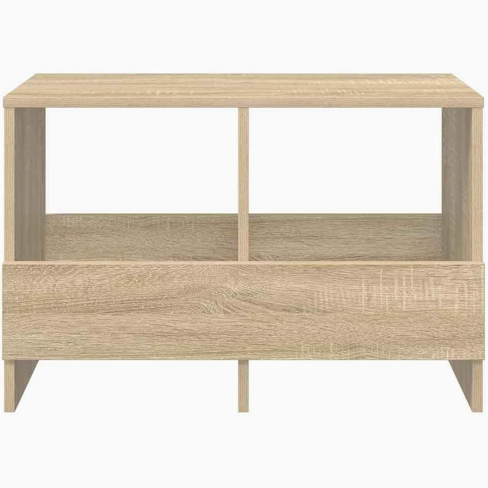 Scaffale portariviste in rovere Sonoma, 68,5 x 30 x 45 cm, portariviste per soggiorno e ufficio, portariviste con spazio e ripiano, per interni