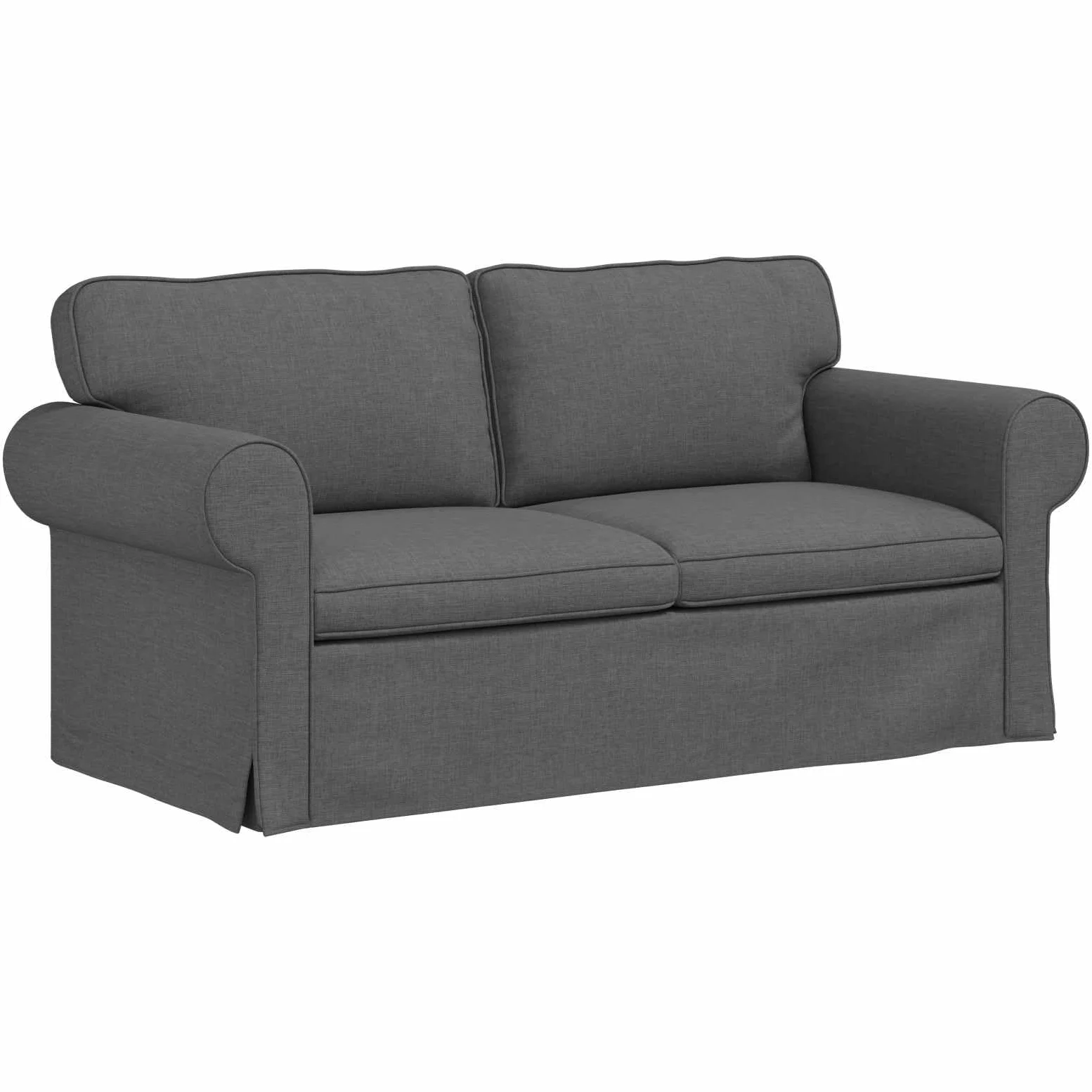 vidaXL Divano Grigio Scuro 175 x 82 x 80 cm Tessuto, Divano Moderno, Design Ergonomico, Arredo Sezionale, Soggiorno Confortevole, Poltrona Contemporanea