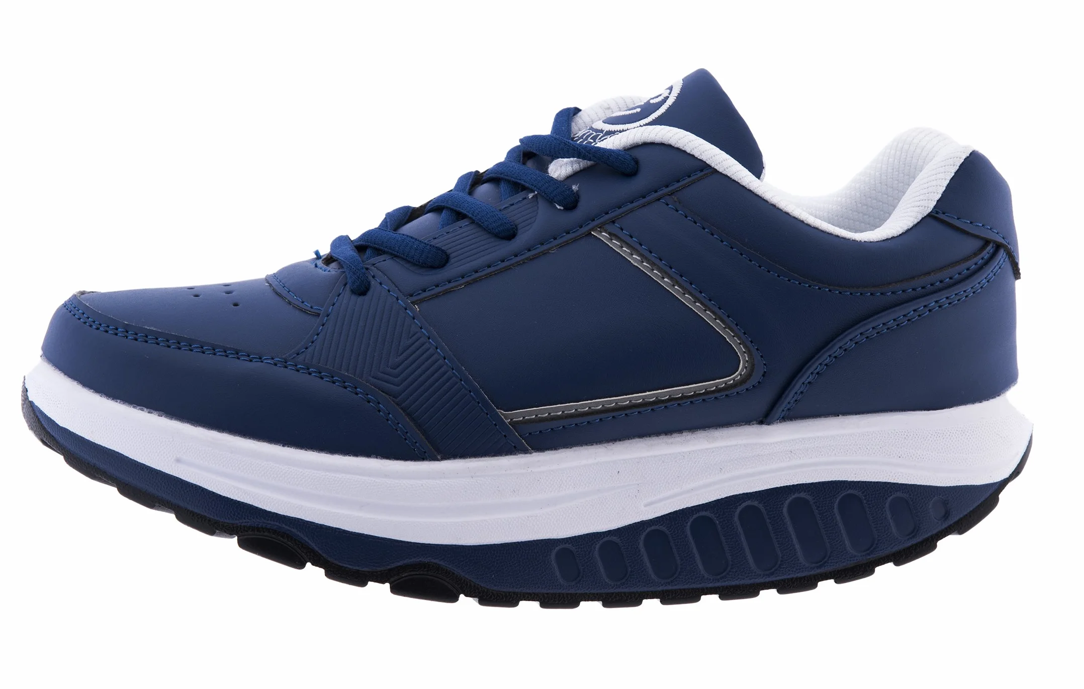 EGLEMTEK Scarpe Uomo Benessere Dimagranti Sportive Fitness BASCULAN TM Blu Navy 42
