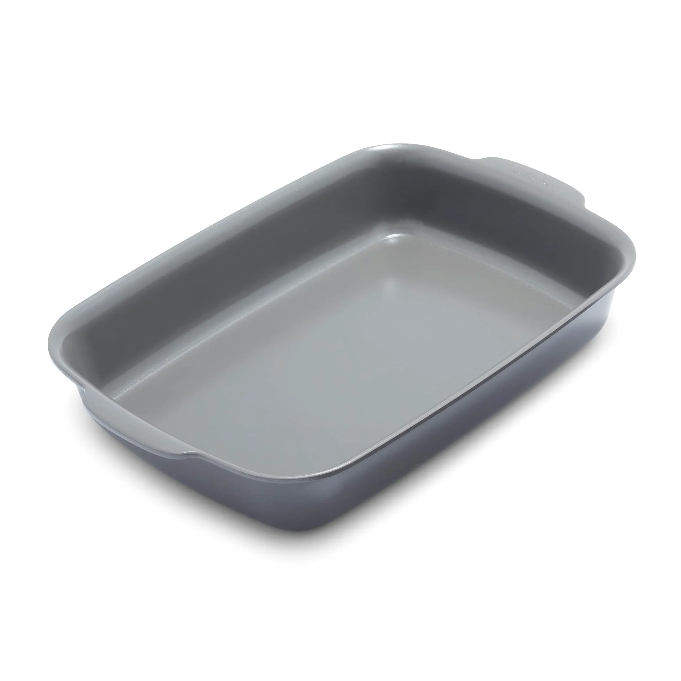 Greenpan Premiere Ovenware Healthy Ceramic antiaderente 33 x 22,9 cm, rettangolare in alluminio pressofuso, senza PFAS, grigio