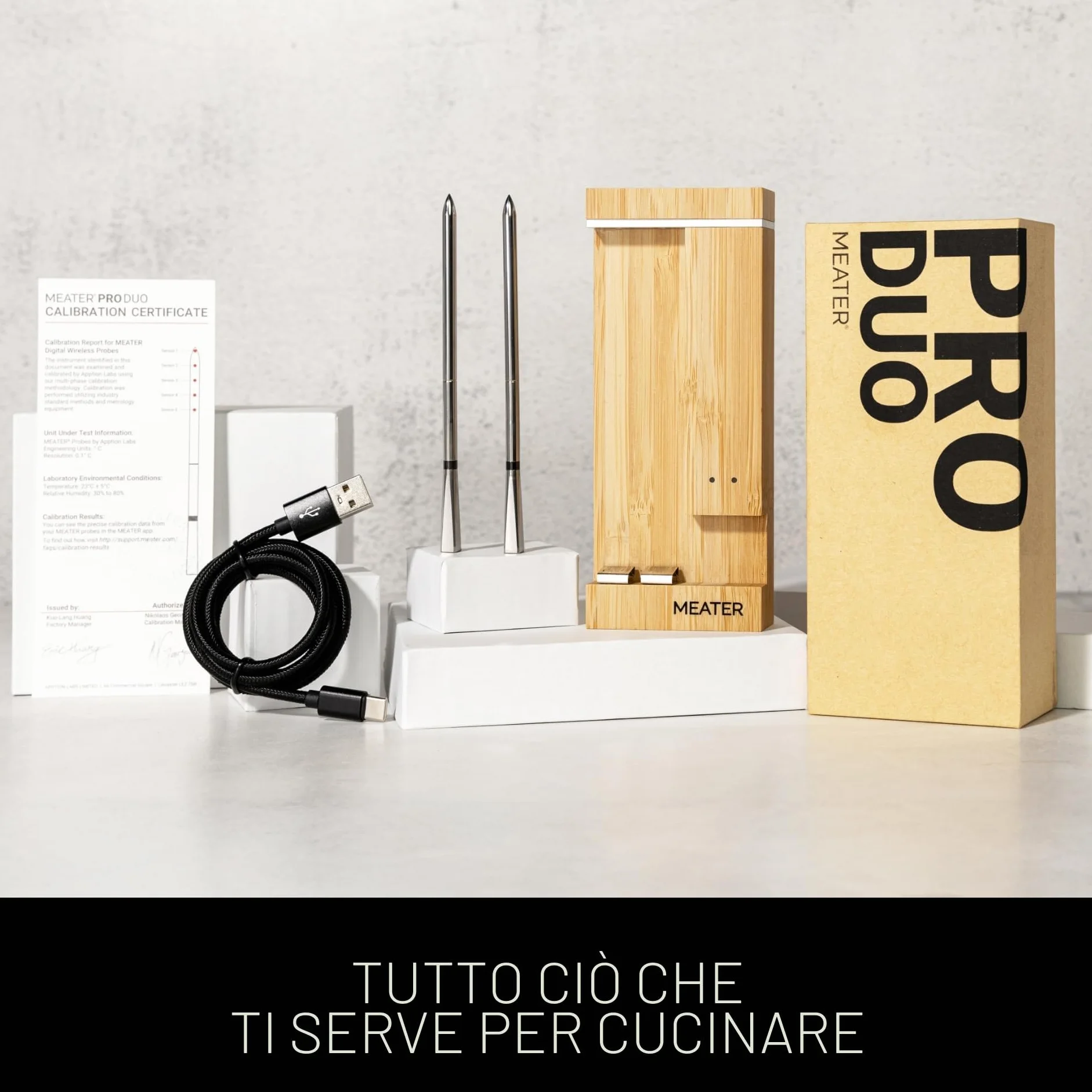 Meater Pro Duo termometro digitale intelligente 550°C grande raggio precisione certificata barbecue forno