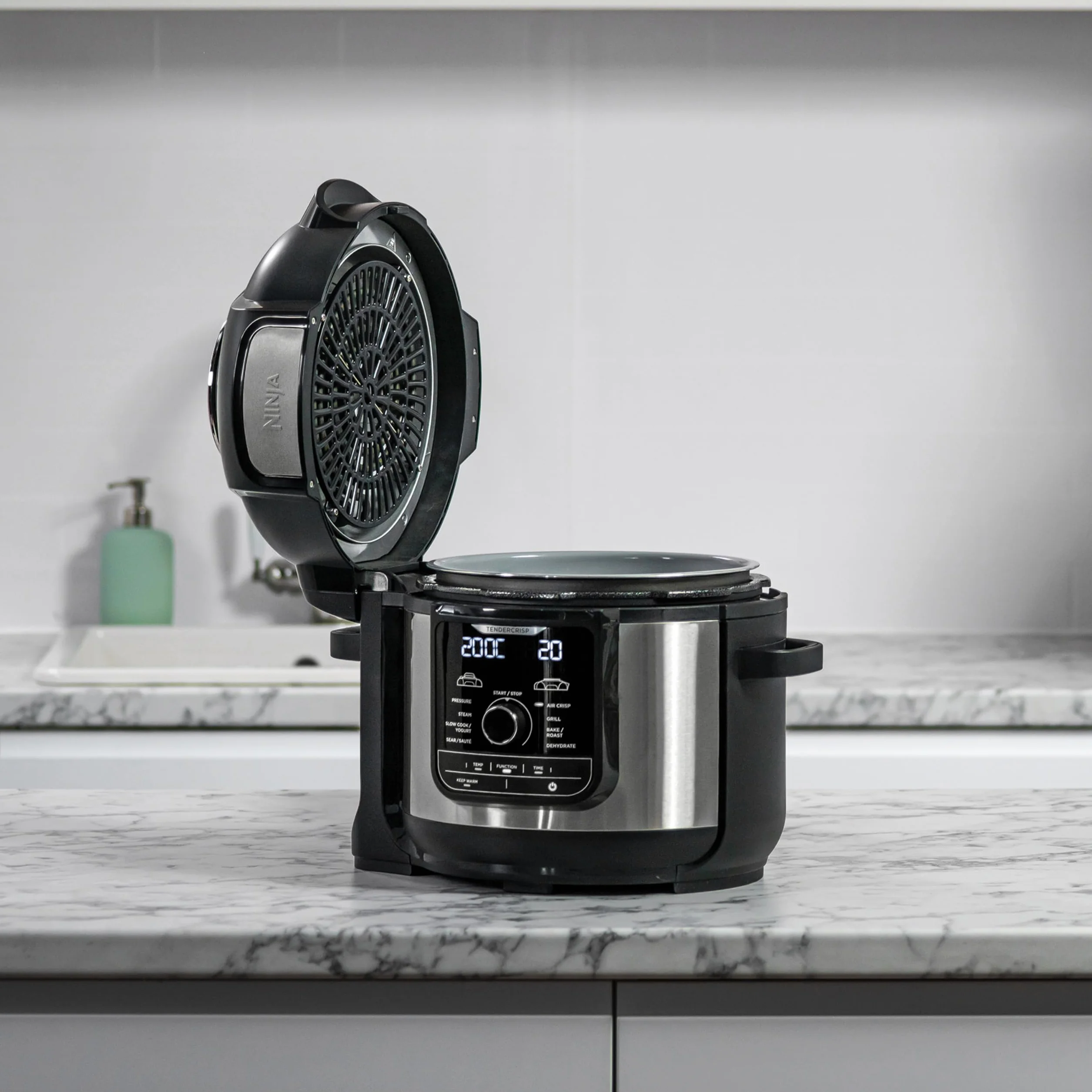 Ninja Foodi MAX Multicooker 9 in 1 7.5L OP500EU Acciaio Satinato Nero