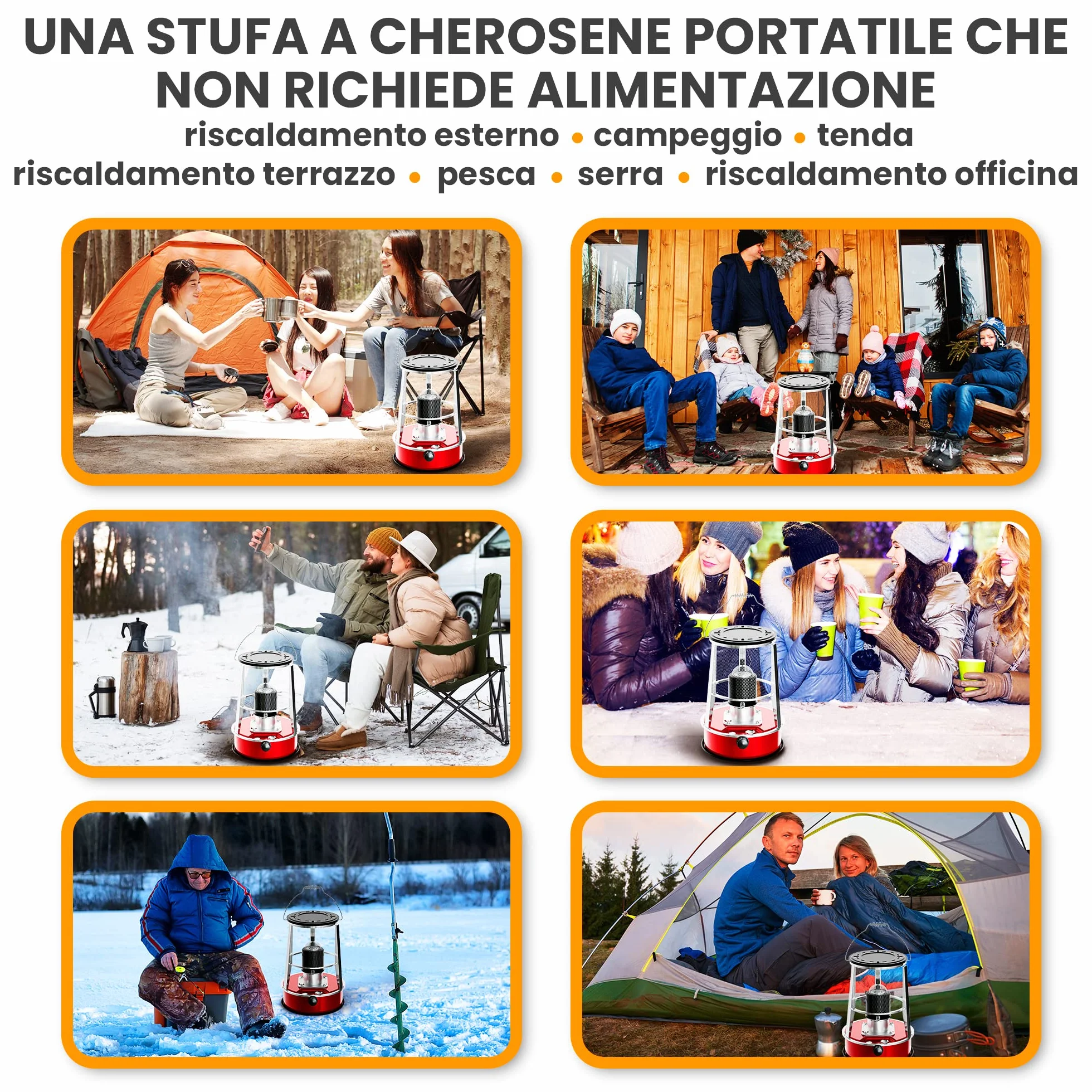 Extralink Aladdin EKH-460 Riscaldatore a petrolio portatile 4,6L 2600W