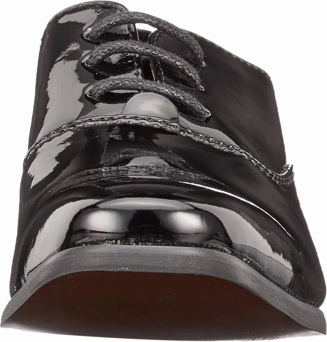 Goor, Scarpe Oxford stringate da bambino, in vernice nera