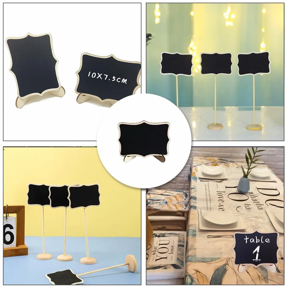 Set di 10 mini lavagnette per alimenti, per feste, buffet, matrimoni, segnaposto, messaggi, eventi, decorazione perfetta per buffet e feste