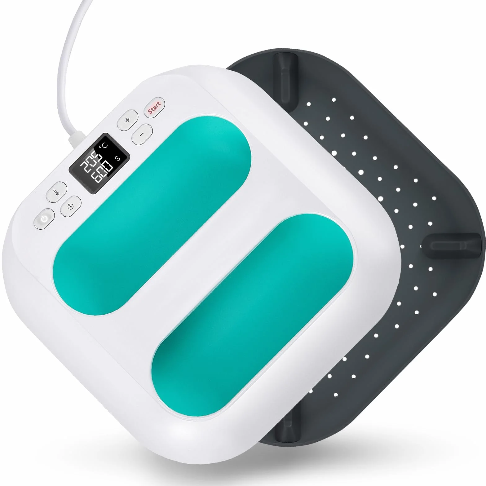 Pressa a Caldo per Magliette, Termopressa Portatile, Macchina Stampante Termica per Tessuti, Borse, Cuscini, Cappelli Progetti con Vinile a Trasferimento Termovinile per Artigianato Vestiti Cappelli