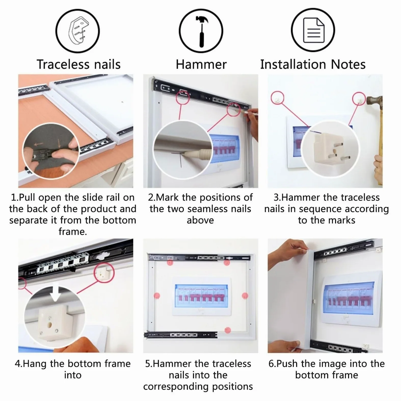 Copri Contatore Elettrico Interno Creative A Parete Copri Quadro Elettrico Interruttori Moderne E Semplici Per Copri Quadro Elettrico Decorativo Decorativi(XXL,Black box right push-15)