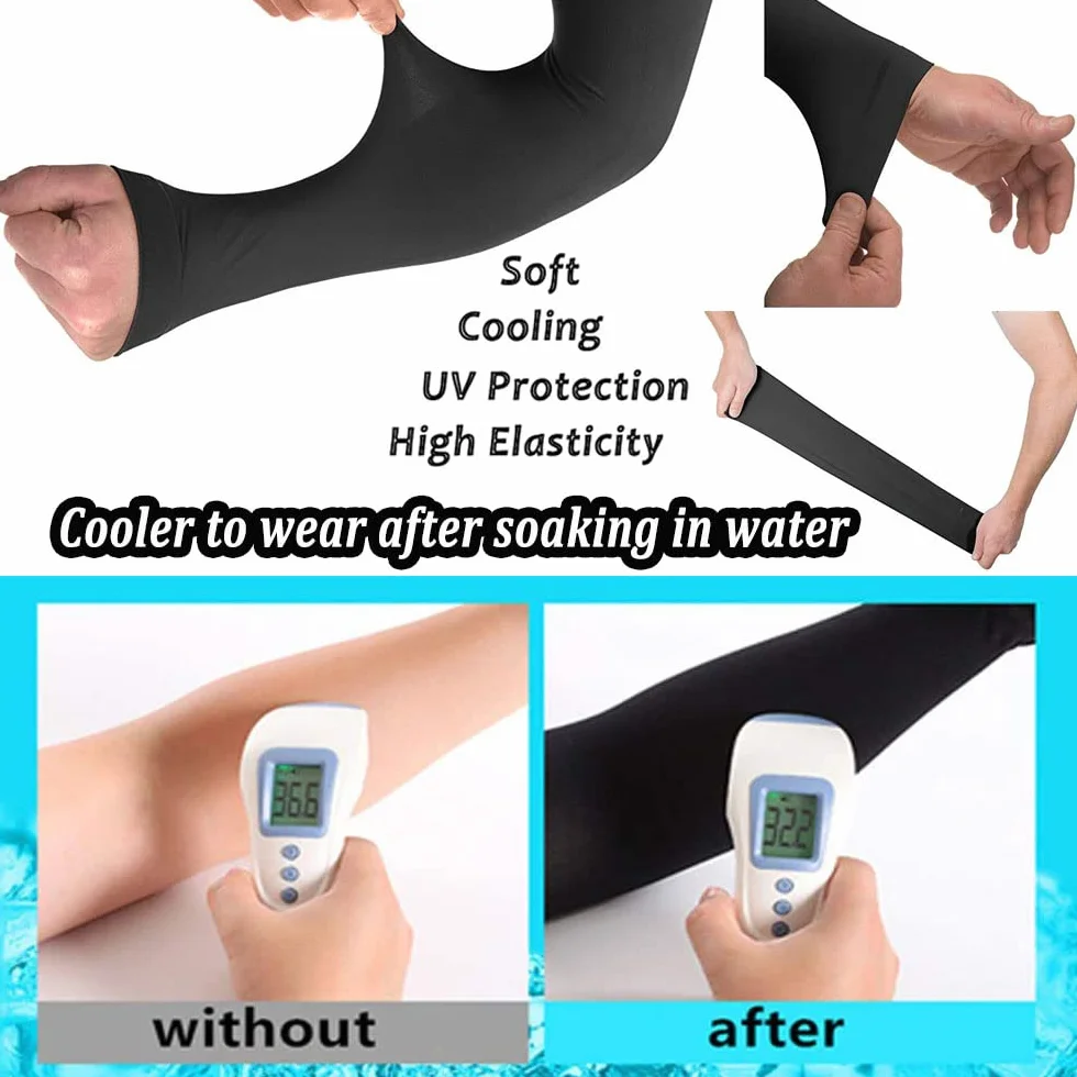 Manicotto Braccio UV Protezione UPF 50+ Raffreddamento Uomo Donna Sport Ciclismo Golf