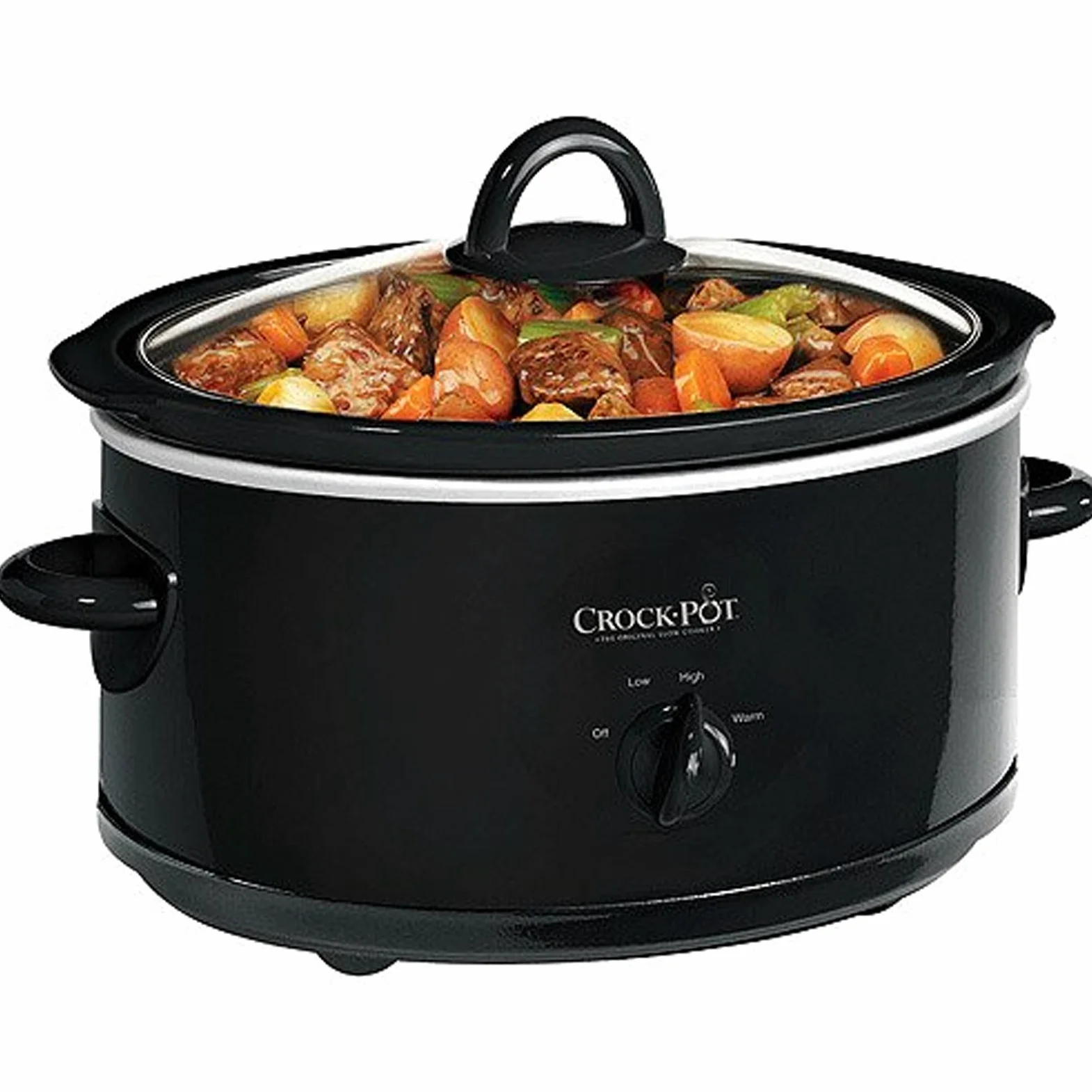 Crock Pot SCV700-B 7 Quart Black Oval Slow Cooker by Crock-Pot