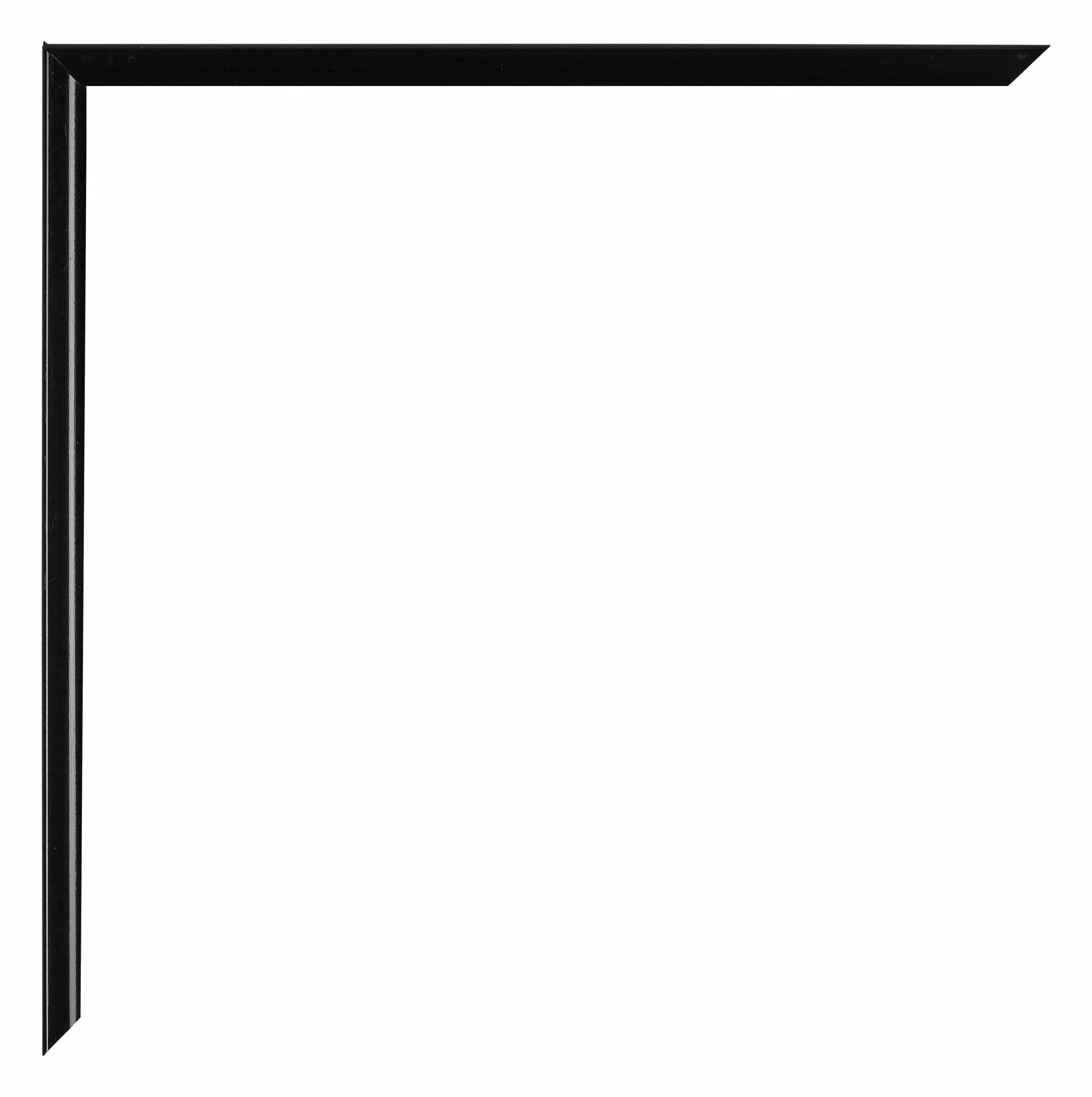 Your Decoration - Cornice 33x48 cm - Nero Lucente - Cornice Decorativa Parete in Plastica con Vetro in acryl - Antiriflesso - 33x48 Cornice - Evry