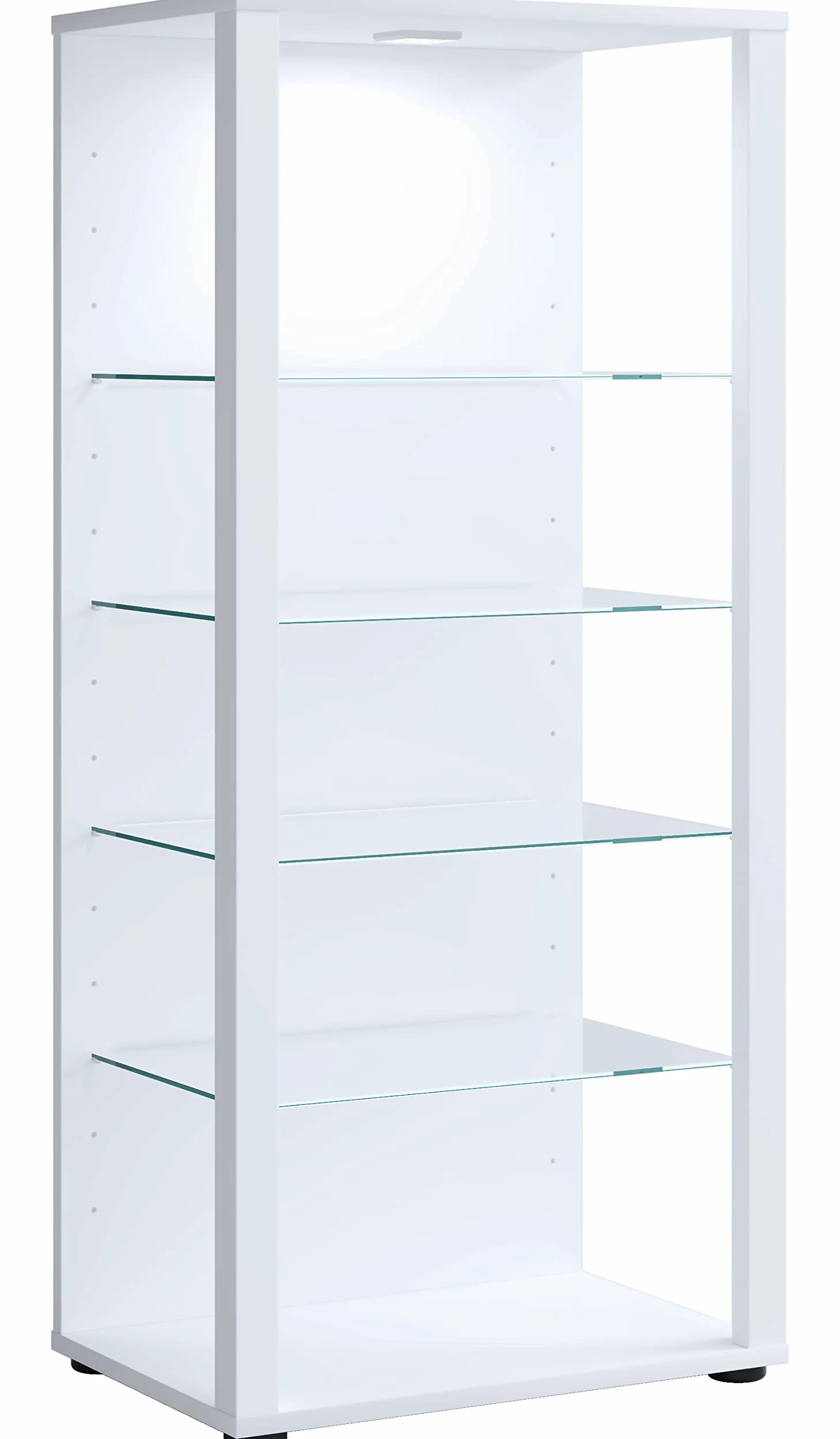 VCM Vetrina in vetro in piedi | vetrina con vetro di sicurezza ESG | Dimensioni ca. 115 x 52 x 35 cm (altezza x larghezza x profondità) | Moderno e salvaspazio | Armadio vetrina – Glasol LLL
