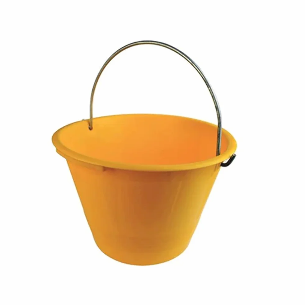 CALDARELLA SECCHIO IN PLASTICA PESANTE GIALLA Diam 36 Edilizia Generica