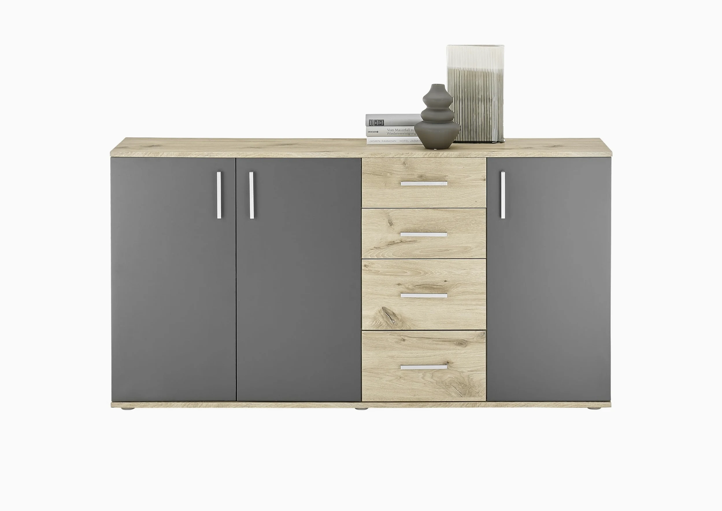 AVANTI TRENDSTORE Bea - Cassettiera/comó in Legno Laminato nella misura 160x84x35 cm, disponibile in diversi colori. Perfetto per soggiorni, ingressi o camere da letto