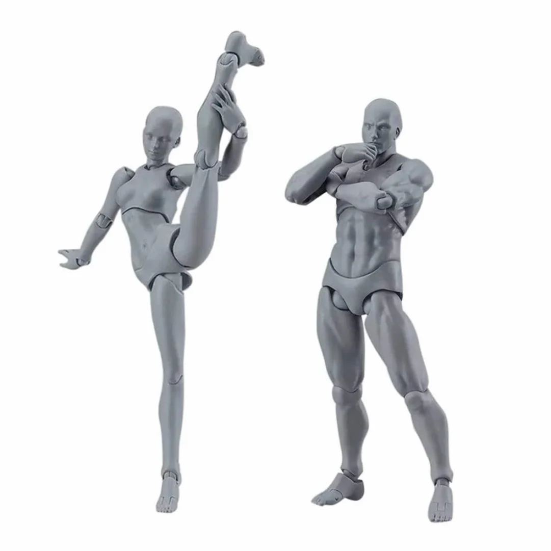 Manichino da disegno 5,91 pollici Action Figura femminile posabile modello pittura corpo artisti