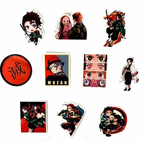 Adesivi decorativi in vinile Demon Slayer 70 pezzi