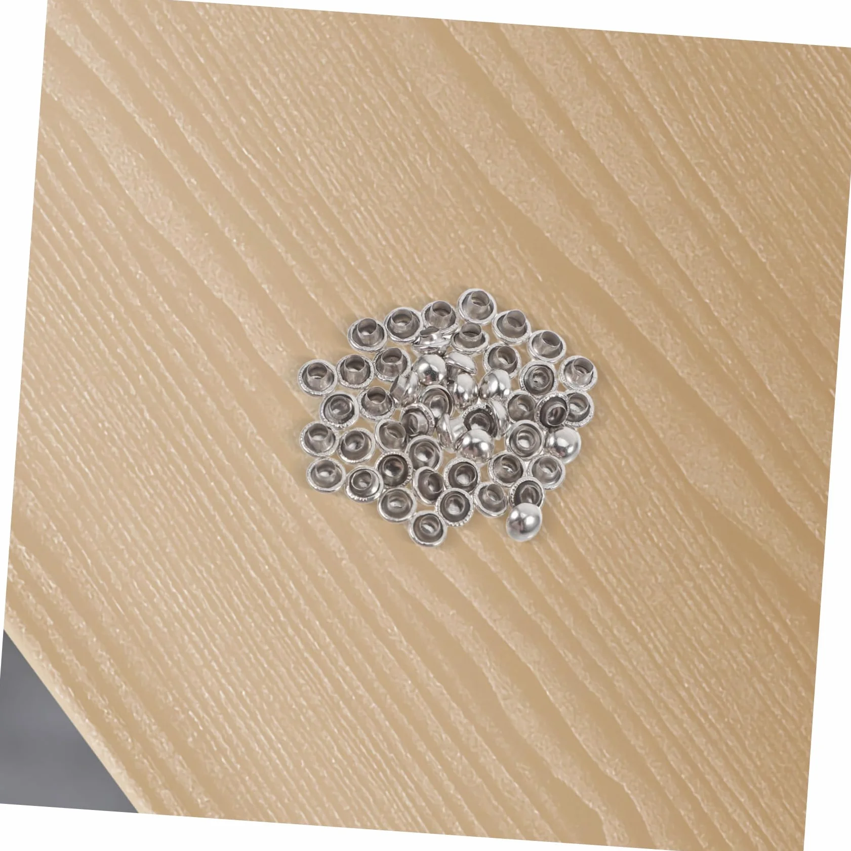 Rivetti in Metallo 6mm a Forma di Fungo per Pelle Scarpe Borse Braccialetti Cinture Argento 100 Pezzi