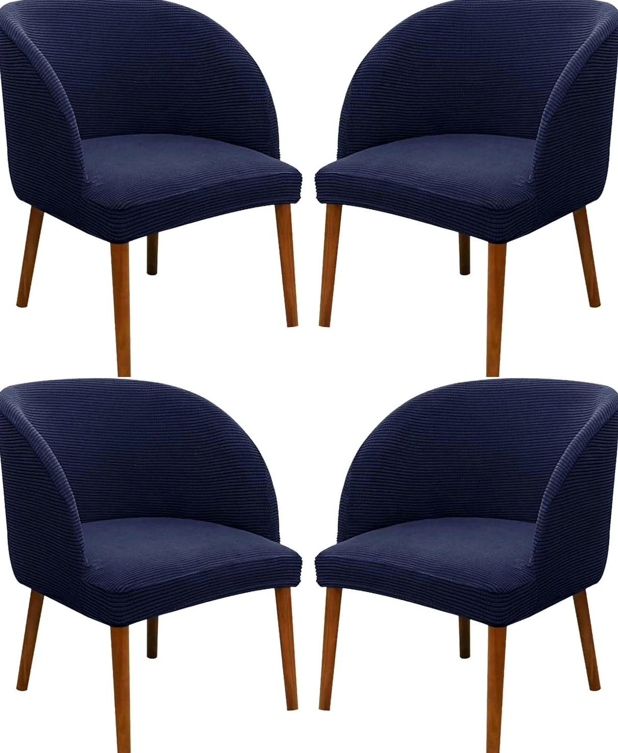 Set di 1/2/4/6 coprisedia elastici universali per sedie da pranzo, rotonde, protezione elastica per casa e ufficio, colore n. 9, dimensioni: standard