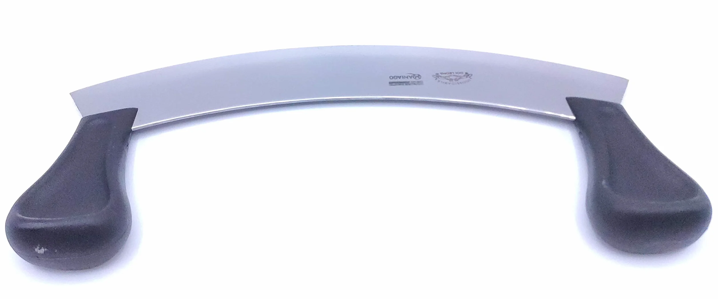 KIMERA Mezzaluna lama Inox 26 cm. ideale per tritare prezzemolo, basilico e erbe aromatiche. DOI LEONS Mincing Knife 26 cm. Made in Italy