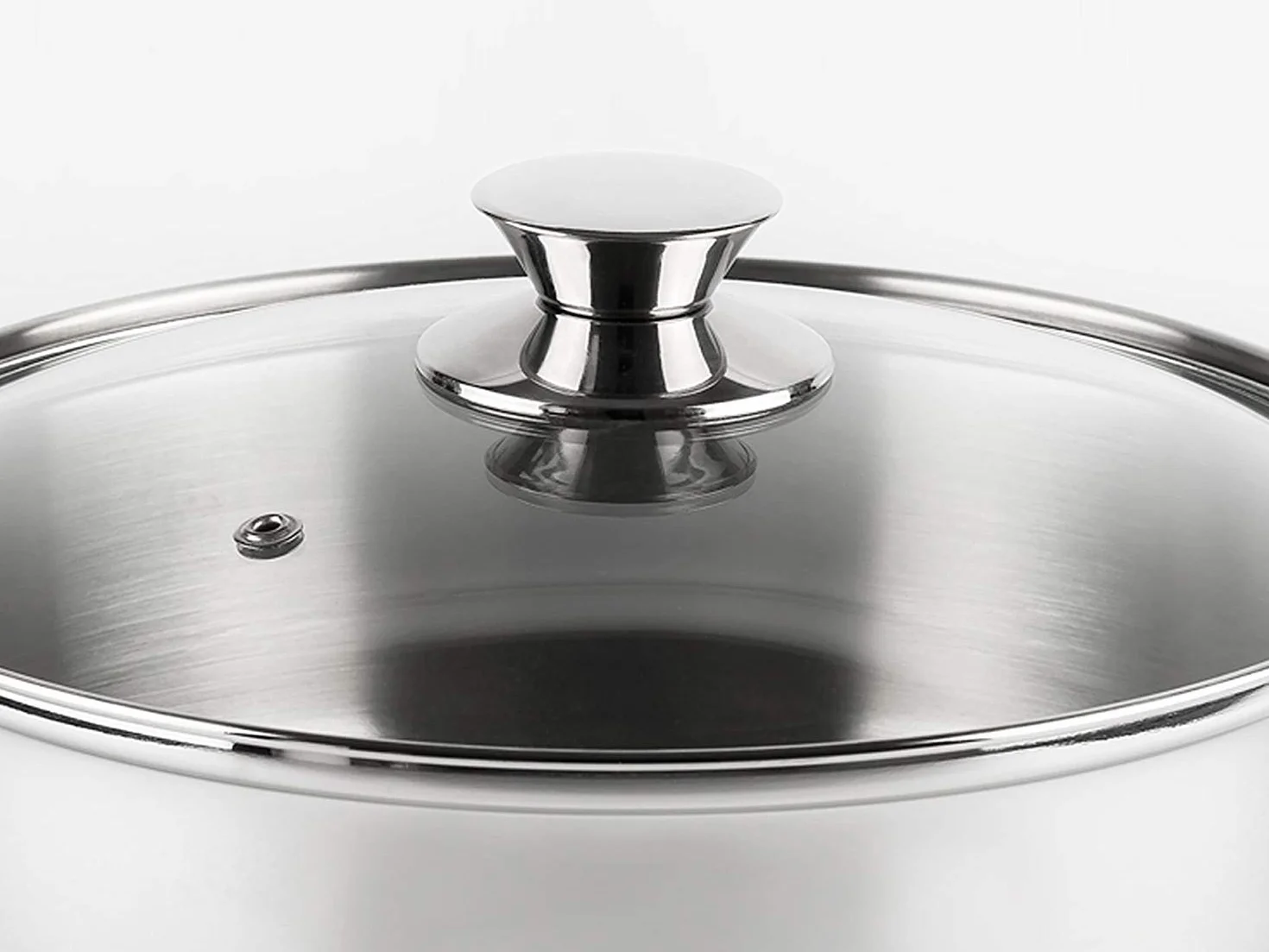 Vier CI22 Casseruola, Diametro 22 cm, Acciaio Inox 18/10