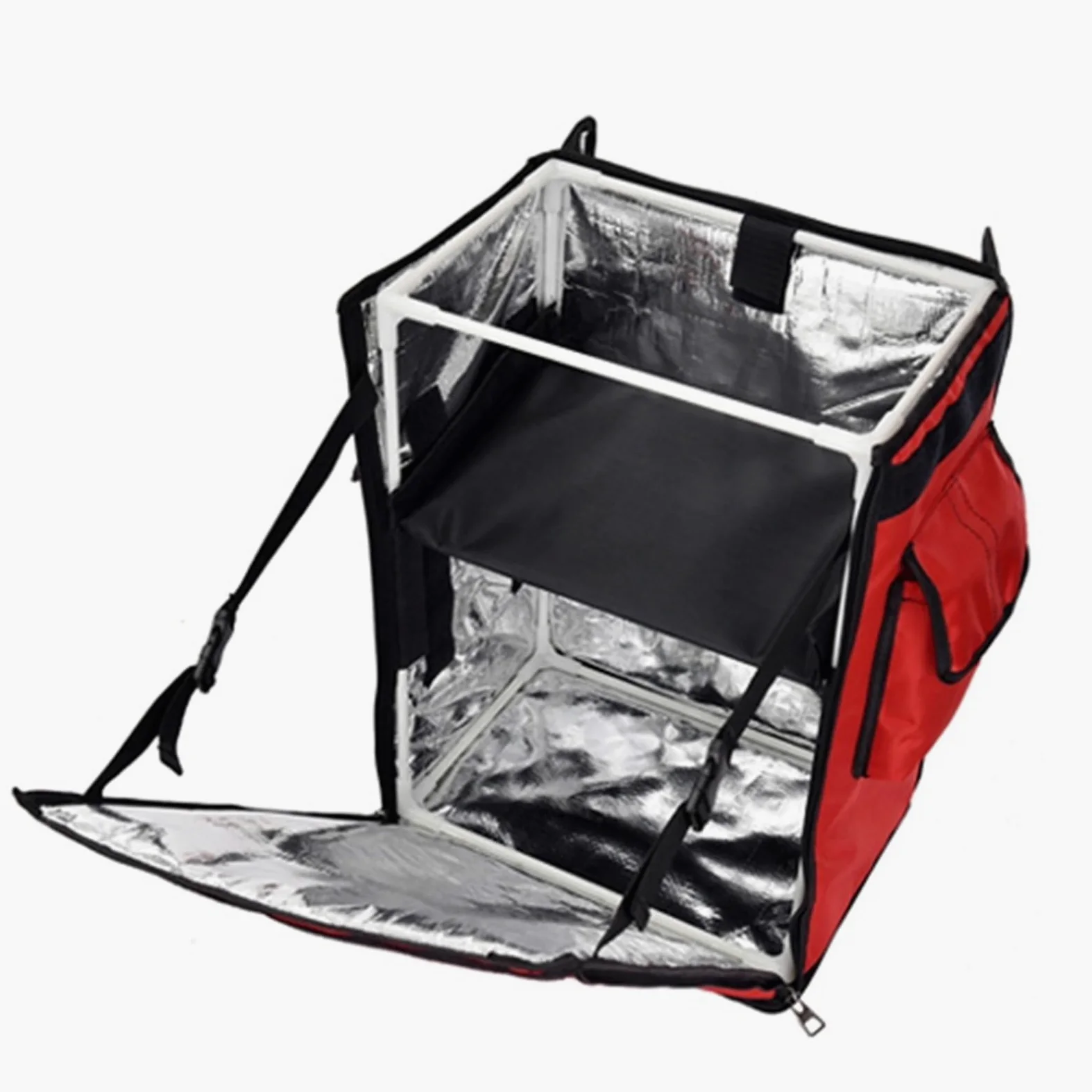 Borsa Termica Grande Pizza,Borsa Termica Porta Pra 35L Zaino Grande Sacchetti Di Raffreddamento Torta Takeaway Box Freezer Fast Food Pizza Consegna Convocazione Incubatore Ghiaccio(Orange)