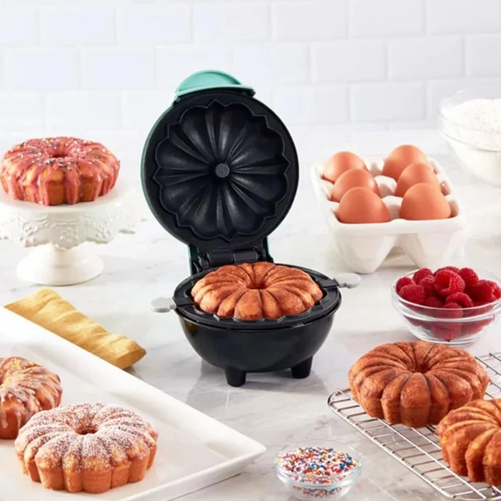 Min -Cialda Macchina per Torta di Domestica Macchina per La Colazione per Bambini Mini Macchina per Cuocere al Forno Mini Macchina Spina UE