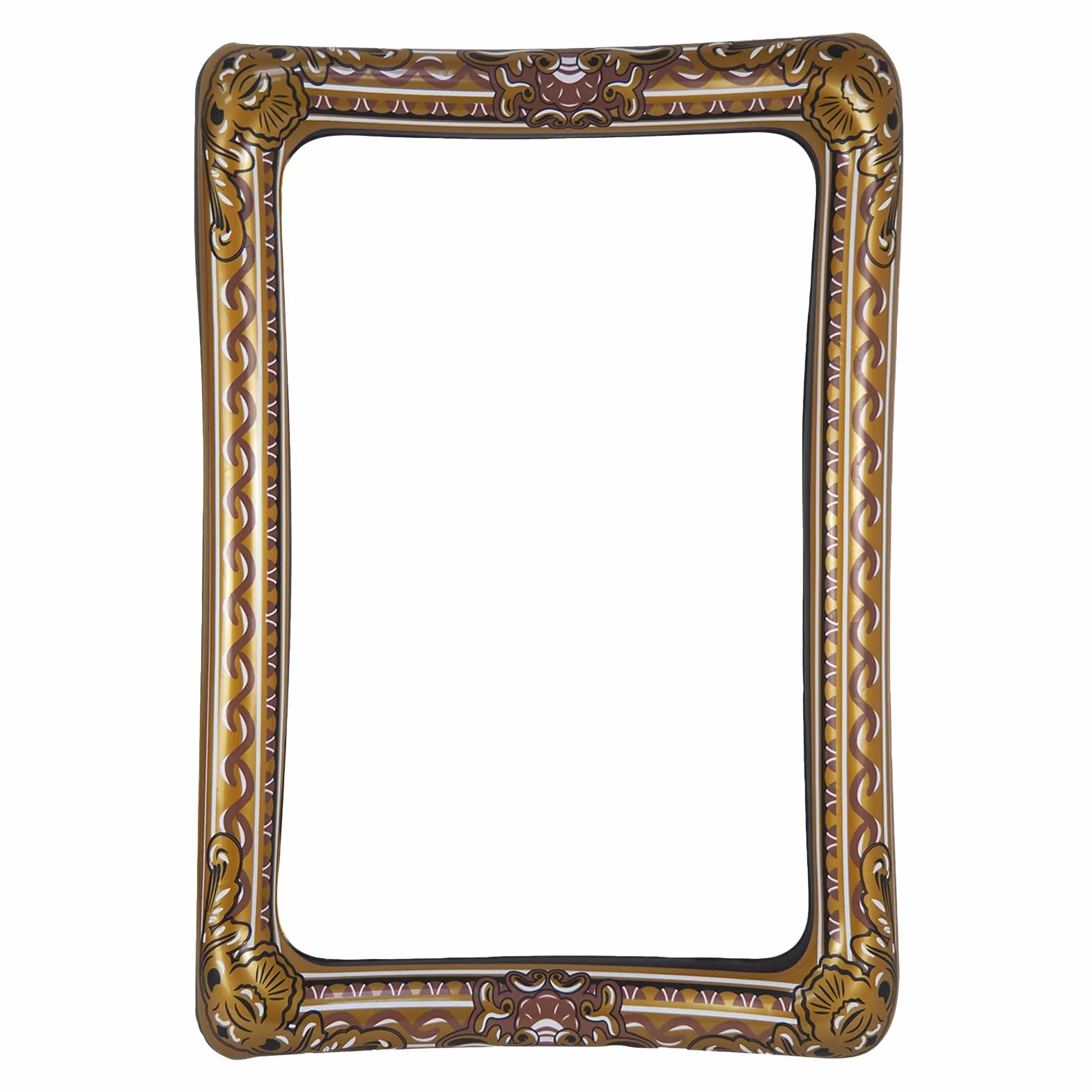 Cornice Portafoto Gonfiabile 46 x 67 cm Marrone per Selfie Photo Booth Festa Matrimoni Decorazione
