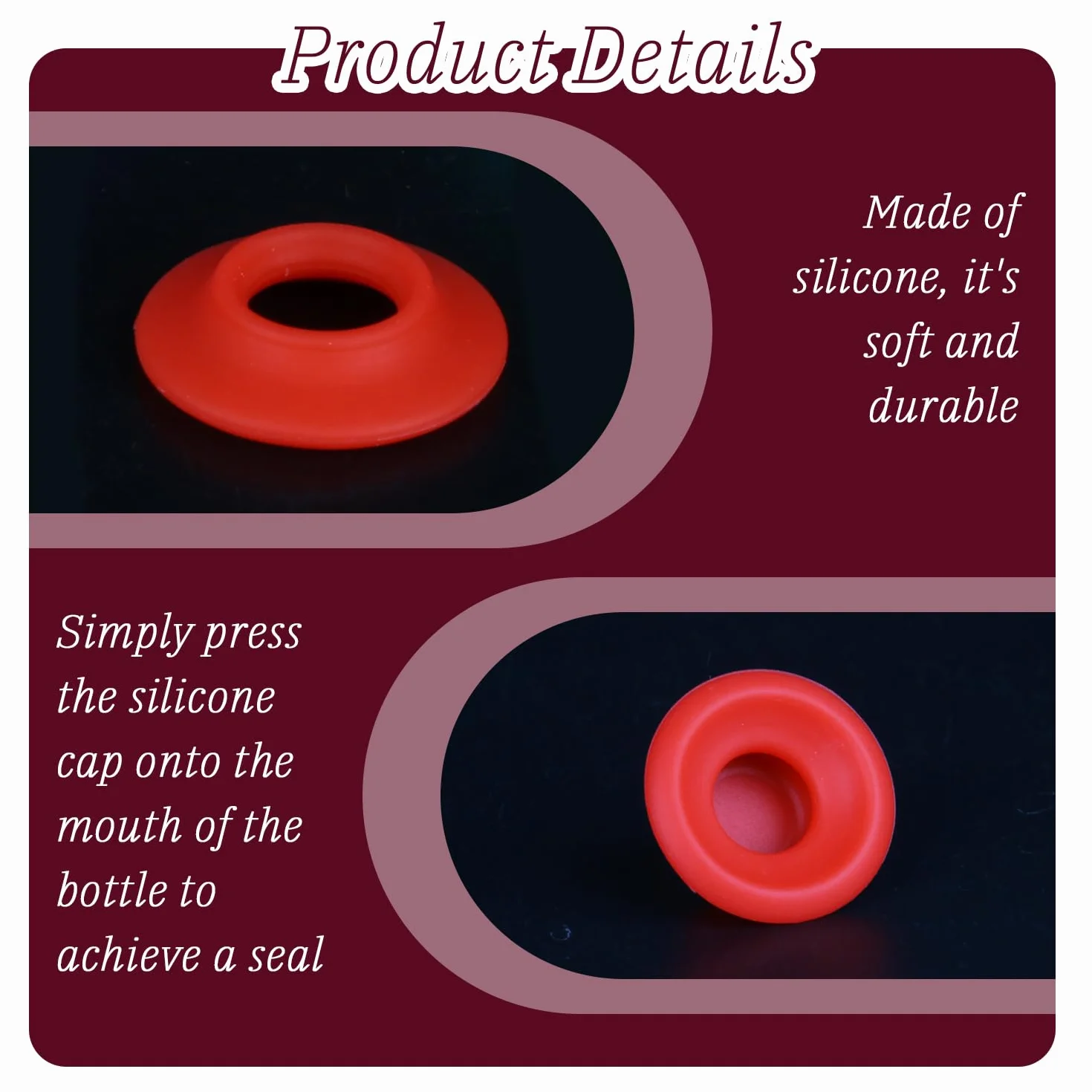 Tappi per Bottiglie di Vino in Silicone Tenuta Stagna Riutilizzabili 40 Pezzi