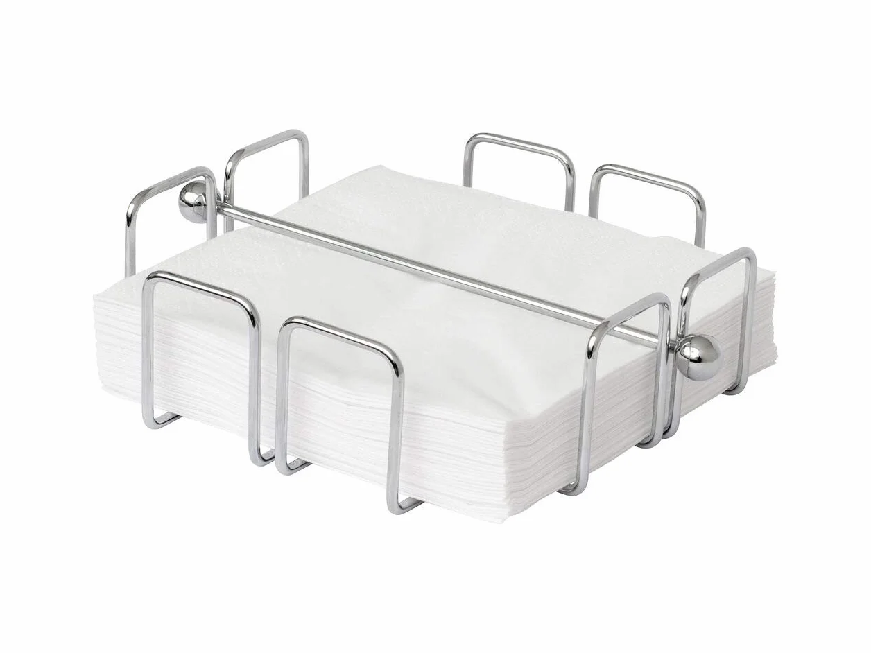 simplywire – Portatovaglioli/Salviette con Barra di Fermo - Acciaio Cromato