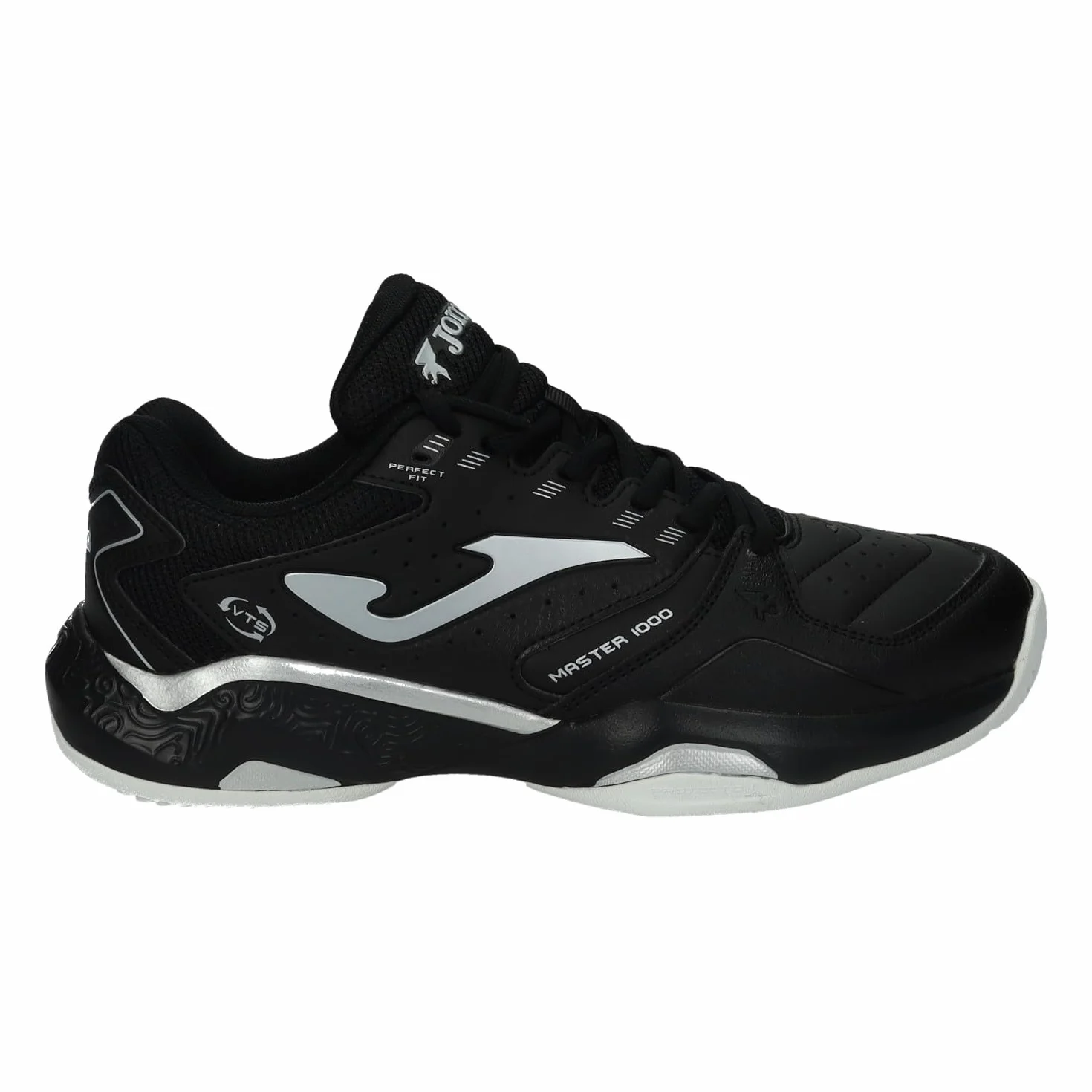Joma Master 1000 Scarpe da Paddle Uomo Nero Argento Suola Antiscivolo