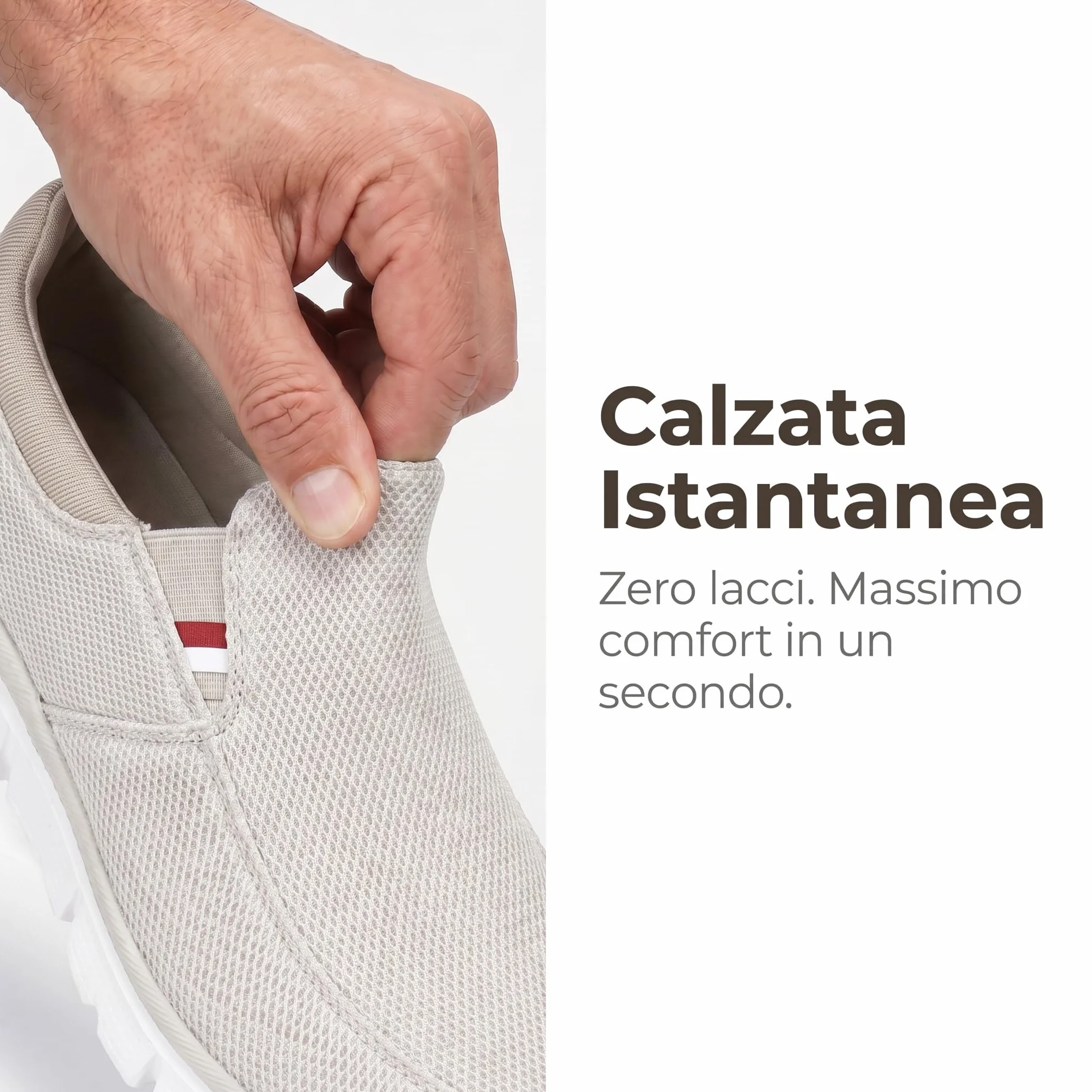 Scarpe da Ginnastica Uomo Senza Lacci Slip-ins Sneakers Leggere Traspiranti Antiscivolo