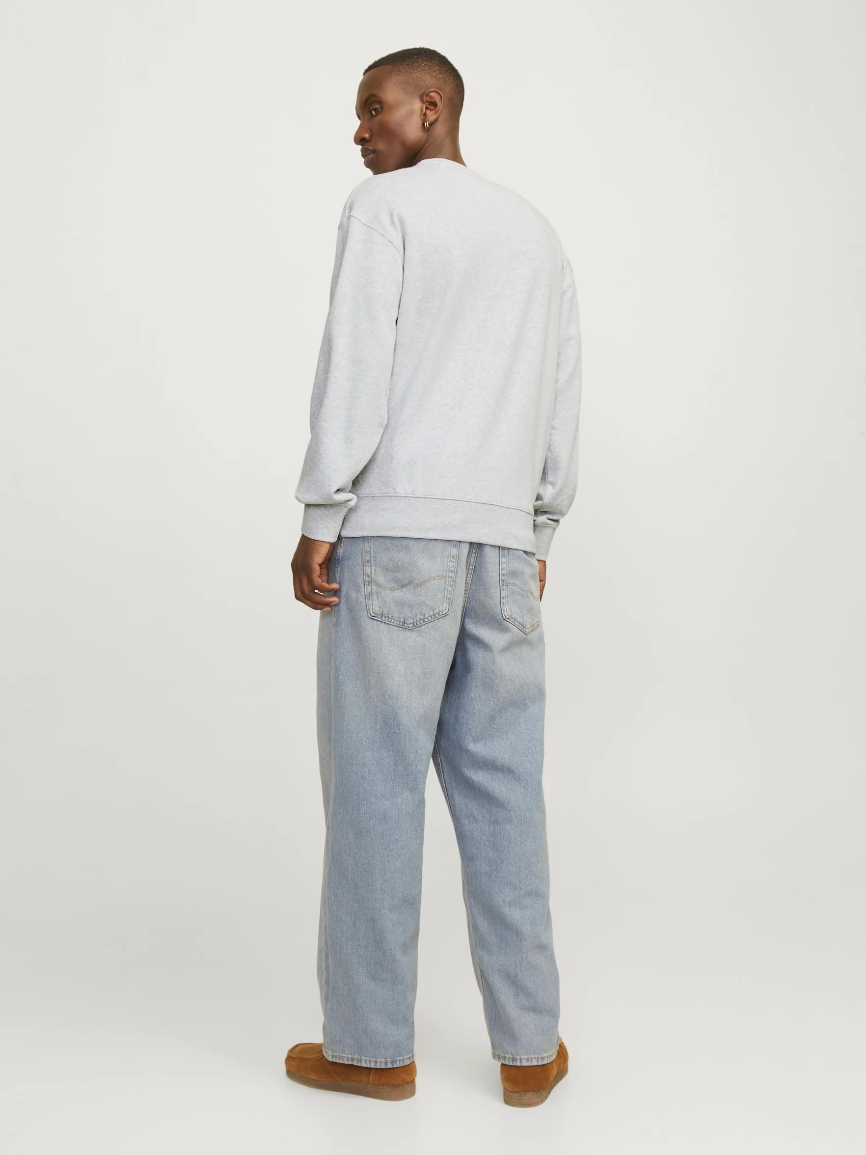 JACK & JONES Men's Jorportland Box Sweat Crew Neck Sweatshirt
