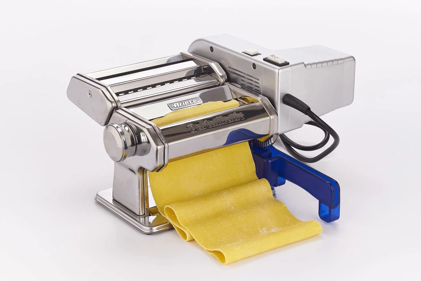 Ariete Pastamatic 1593, Macchina per la Pasta Elettrica, 90W, 2 Velocità, 9 Spessori, 5 Formati