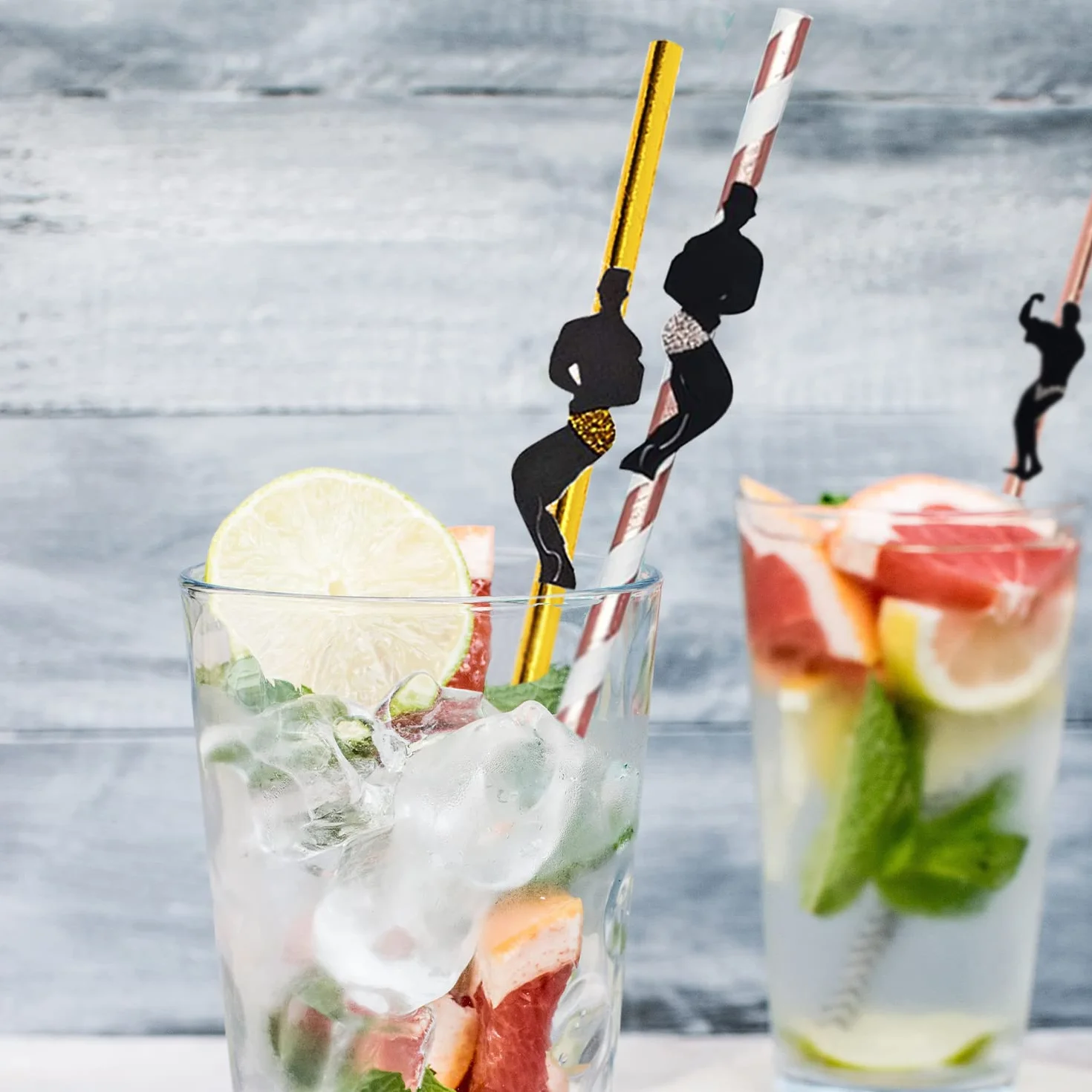 30 cannucce decorative per addio al nubilato, cocktail e spogliarello, dorate, decorazioni per feste per ragazze, addio al nubilato
