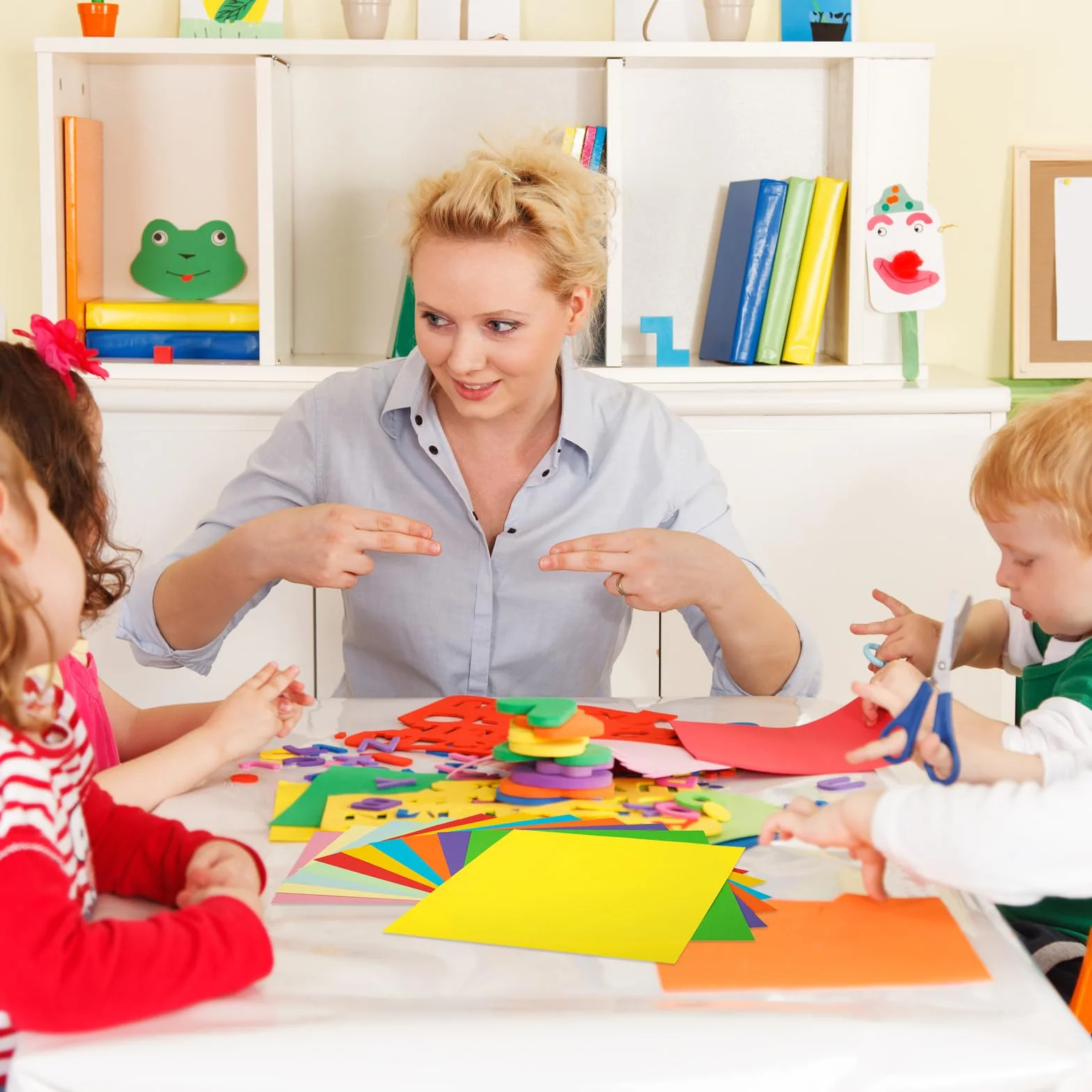Set cartoncini colorati A4 60 fogli origami 250g/m² 20 colori per bambini