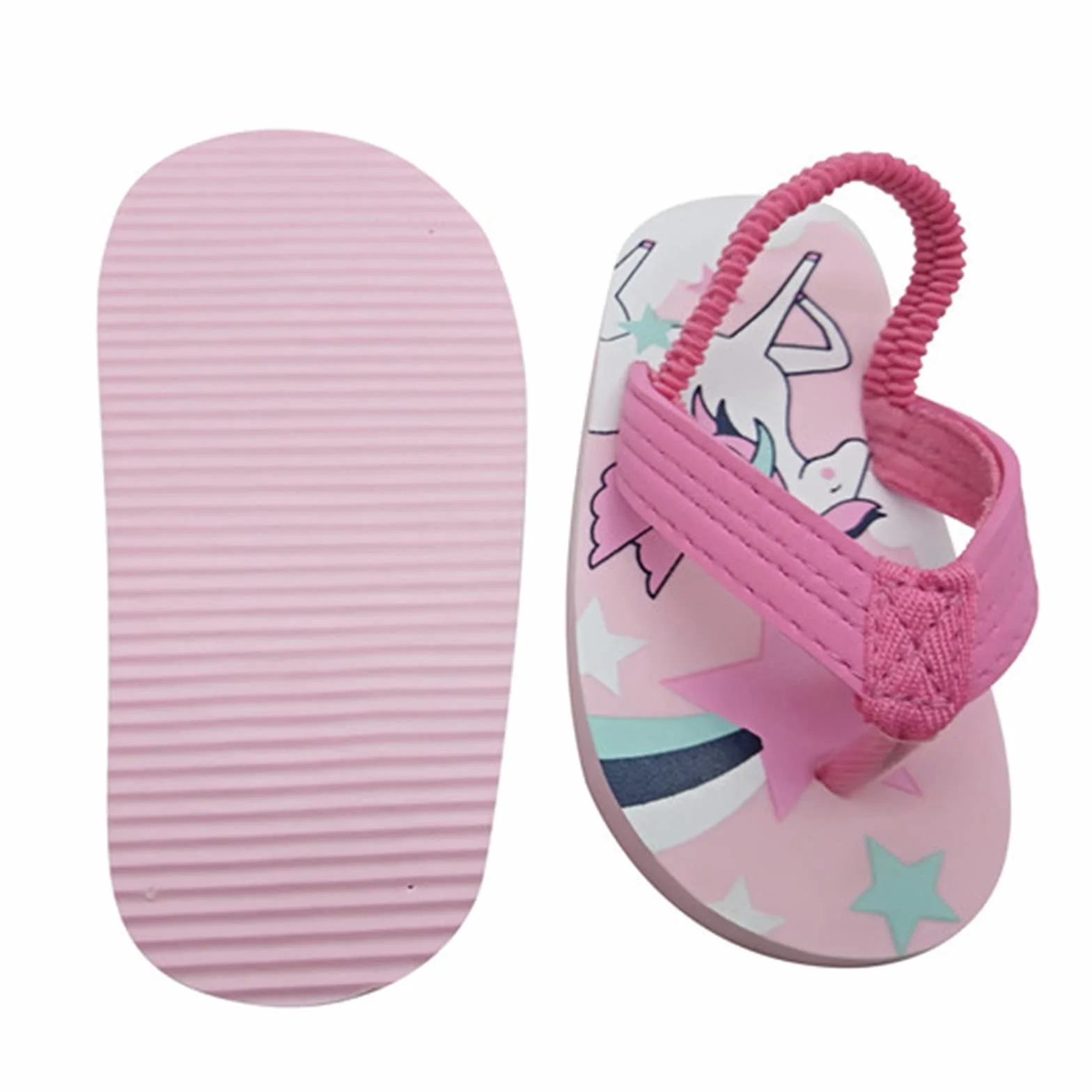 Infradito per Bambini Flip Flops per Ragazze e Ragazzi Sandali Estive Antiscivolo Pantofole da Piscina Banda Elastica Leggere Ciabatte Infradito con Cinturino Posteriore Spiaggia e Piscina Sandali