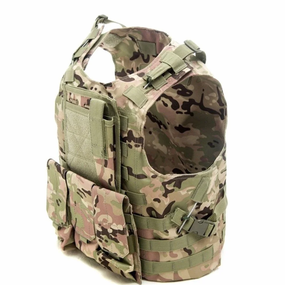 Tactical Vest Military Airsoft Gilet da Caccia Poliestere
